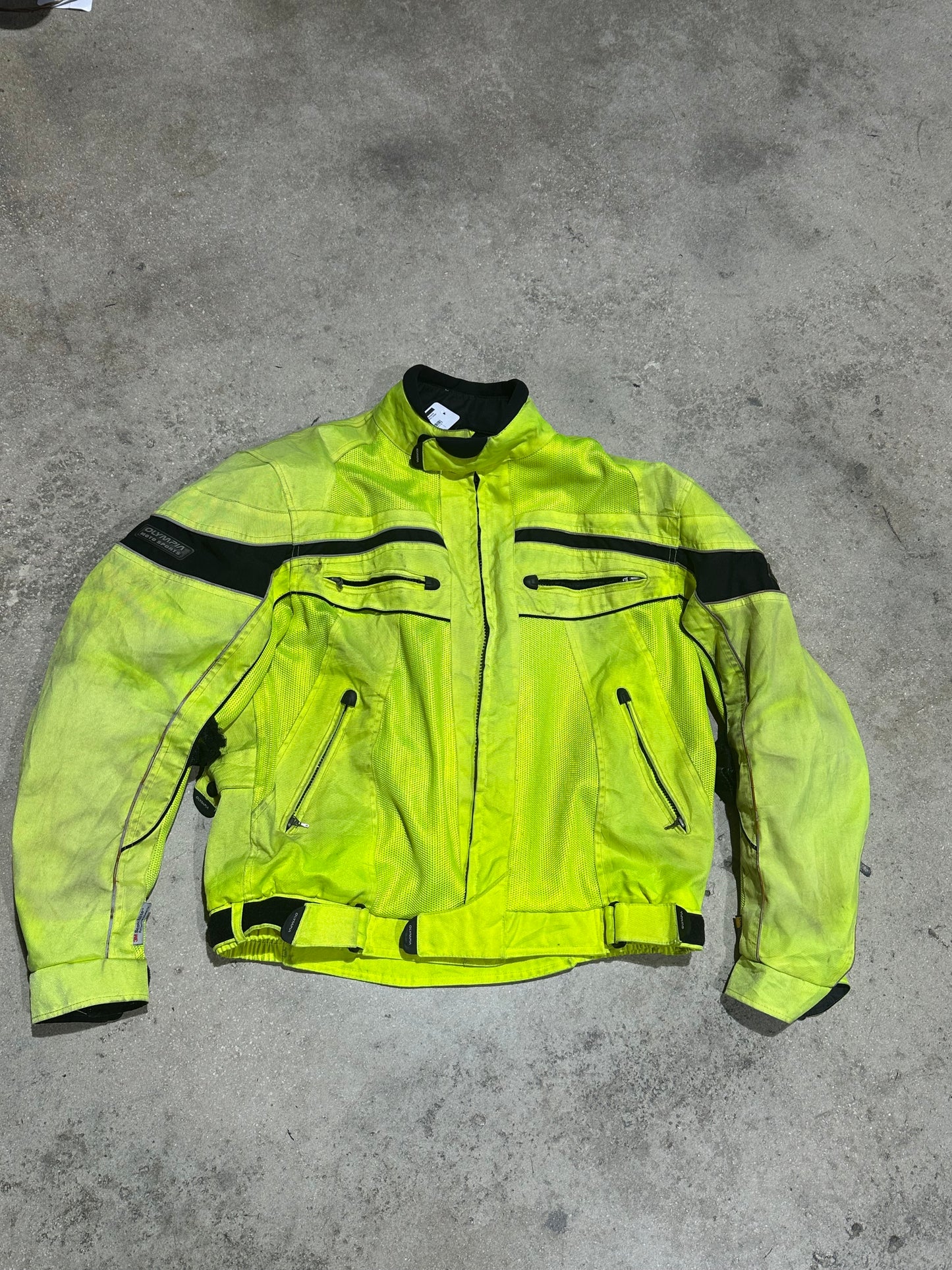 Construction Motorcycle Jacket - Volt Size Large
