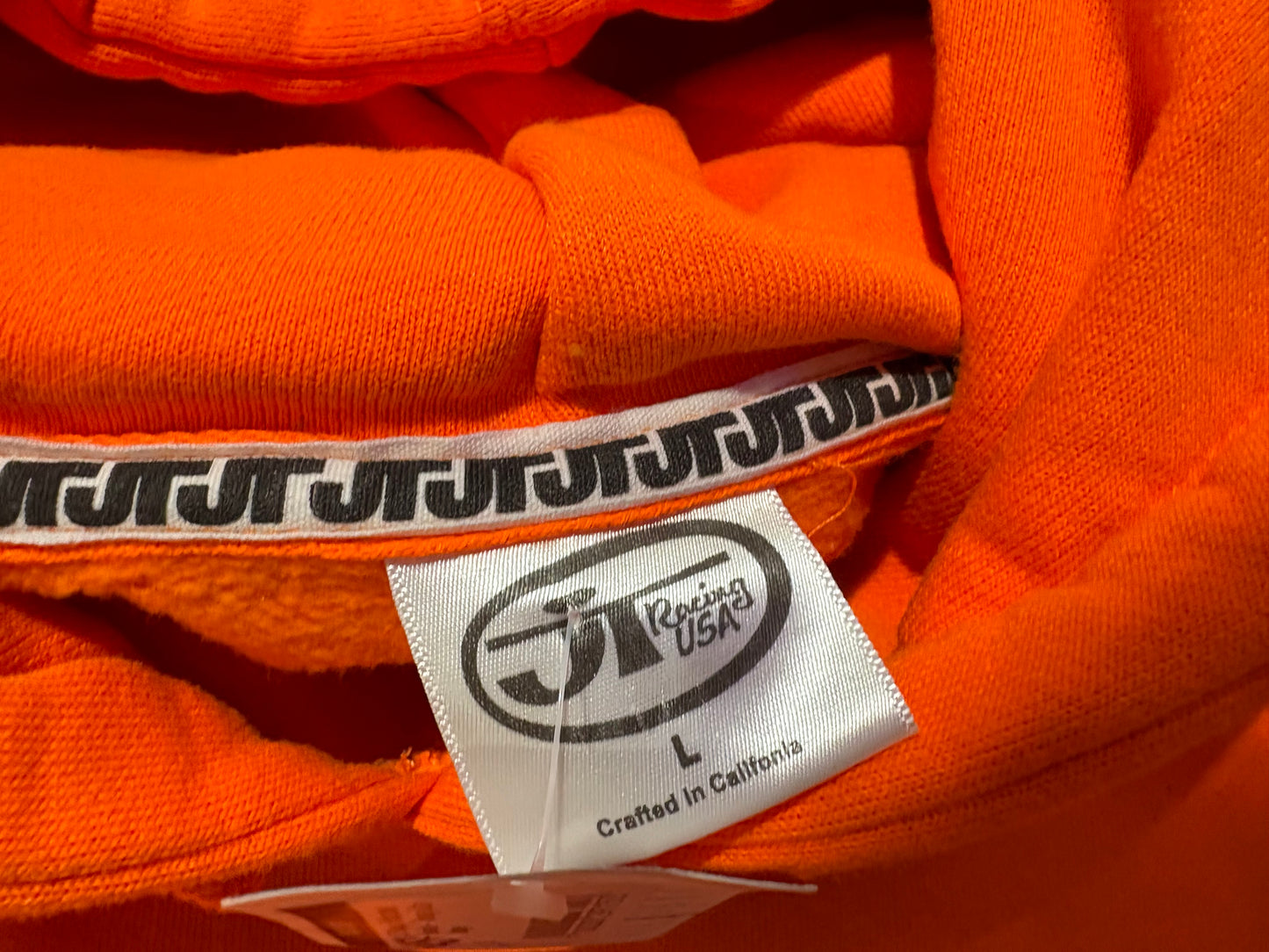 JT Racing Motocross Hoodie - Orange Size Large