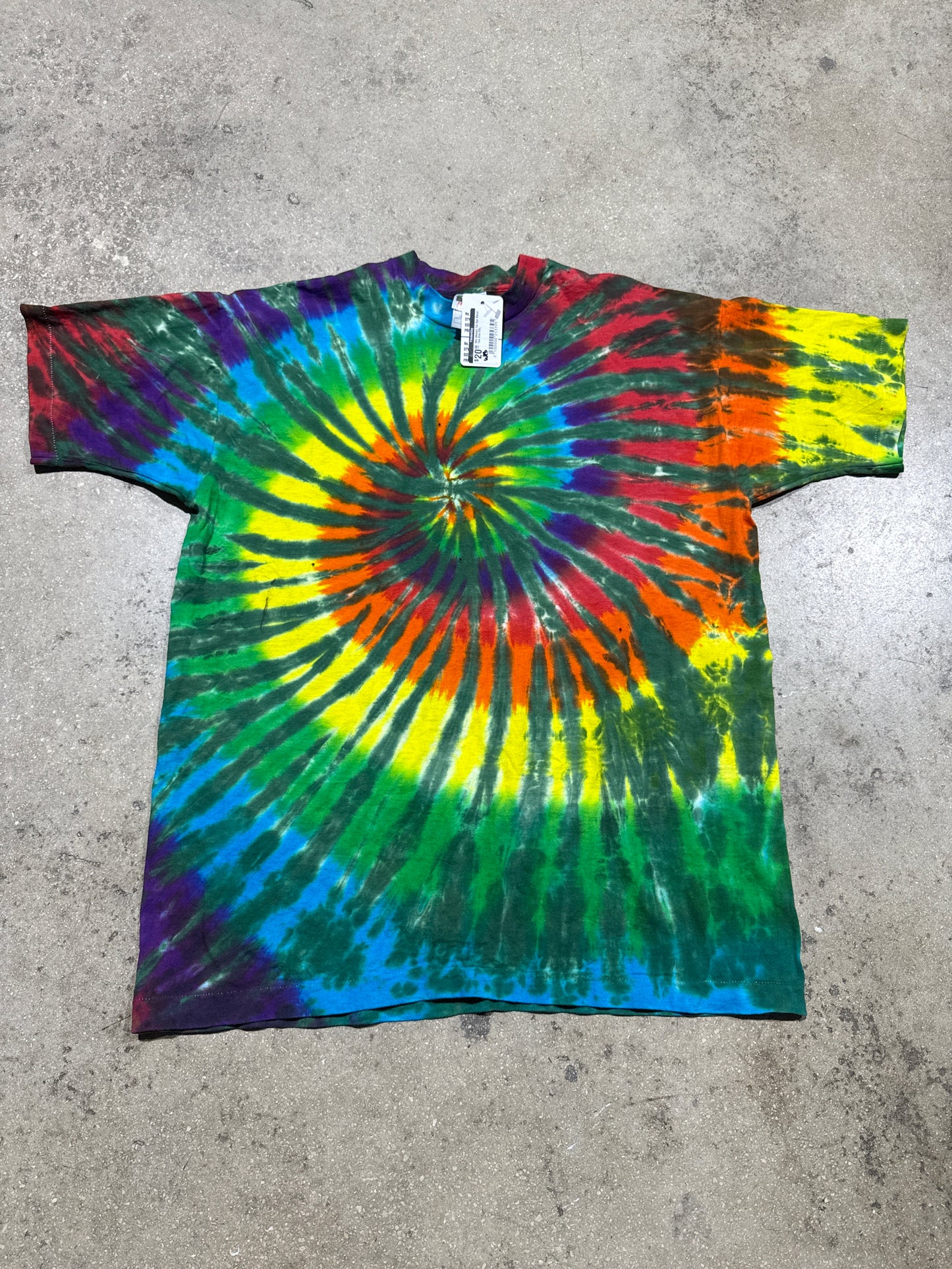 90s Wicked Tie Dye Blank Tee Size XXL