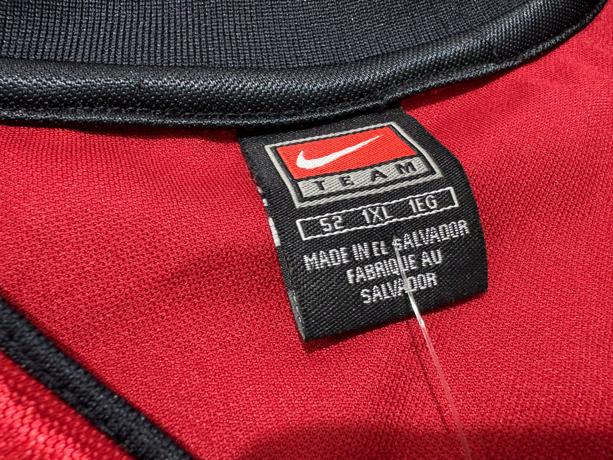 Nike Miami Heat #3 Wade Authentic Jersey - Red Size 52/XL