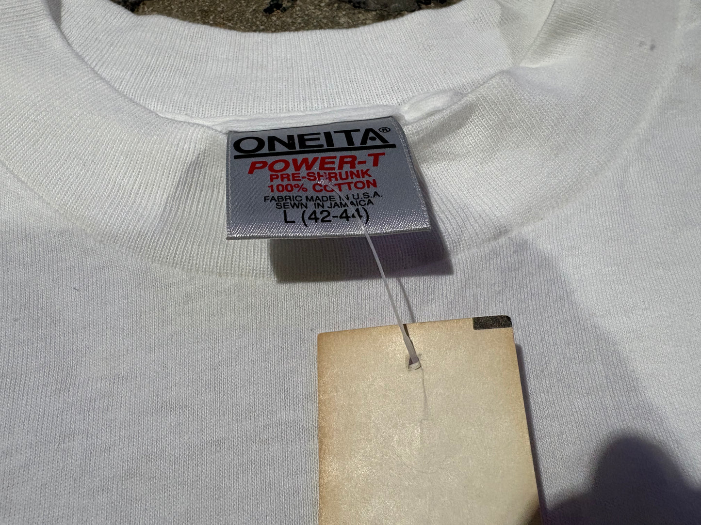 1992 Duke Basketball National Champs Tee - White Size Large