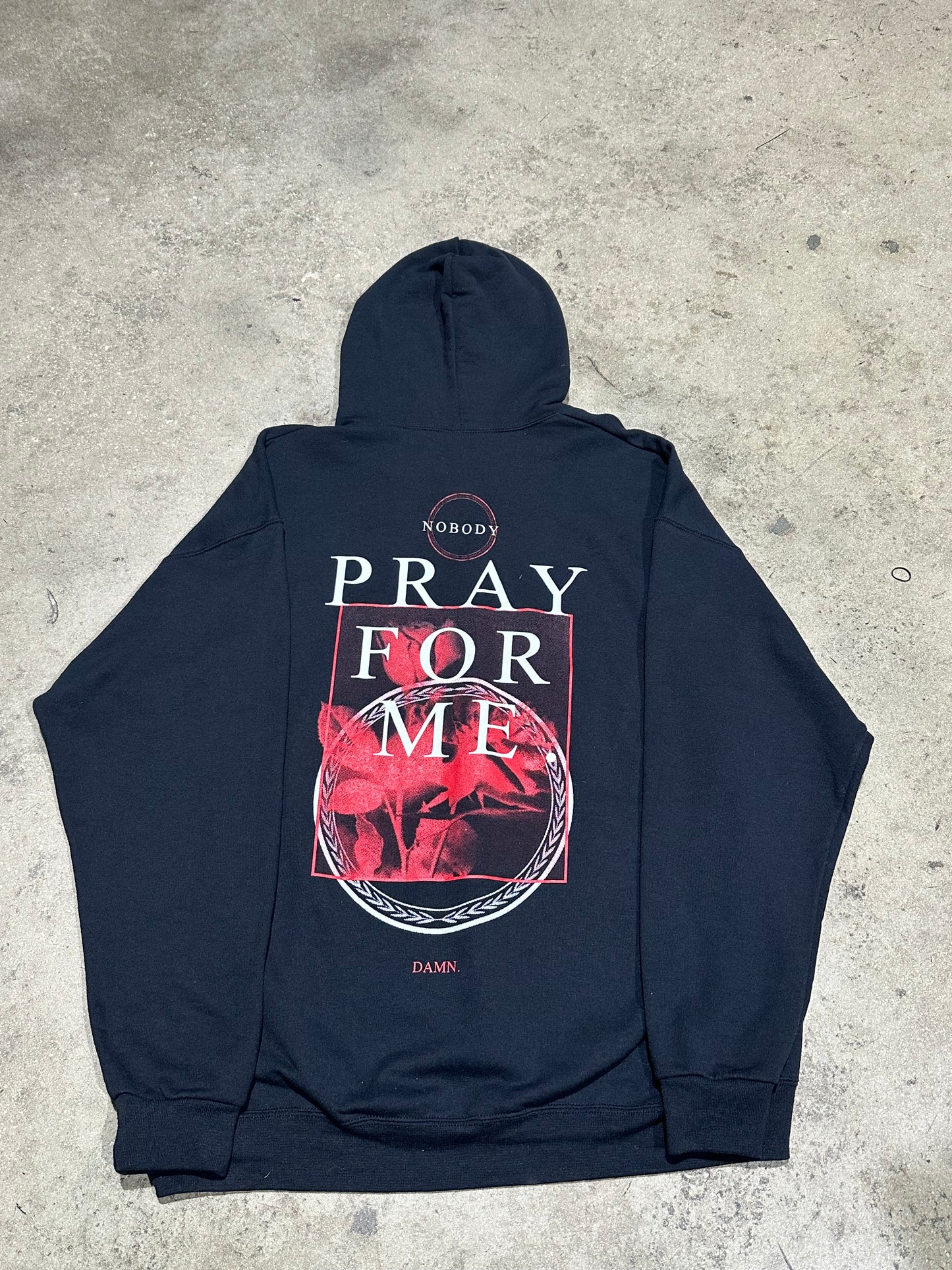 2017 Kendrick Lamar Nobody Pray For Me Hoodie - Black Size XL