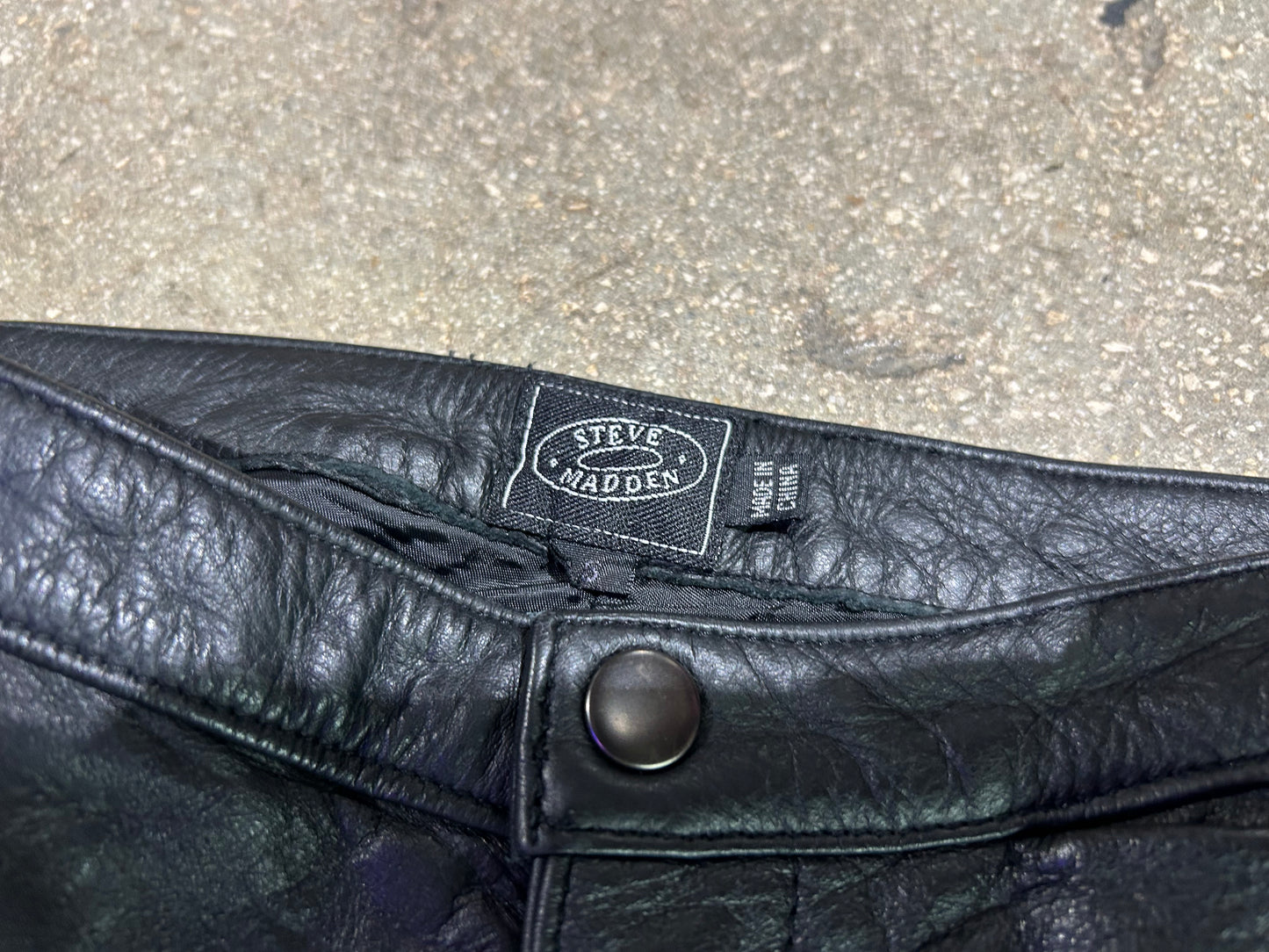 Steve Madden Leather Jeans - Black size Small