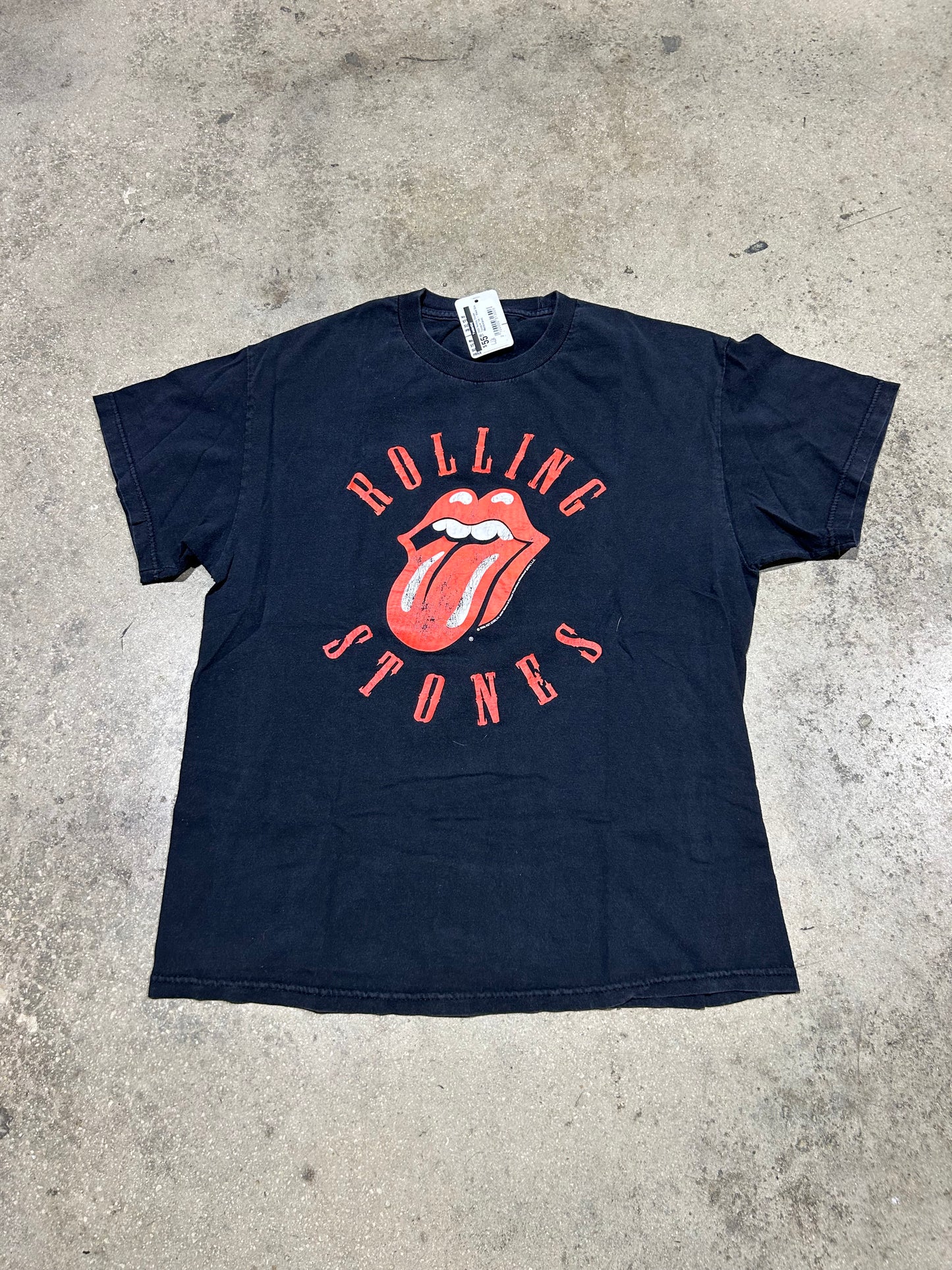 2005 Rolling Stones Toungue Tee - Black Size Medium(con)