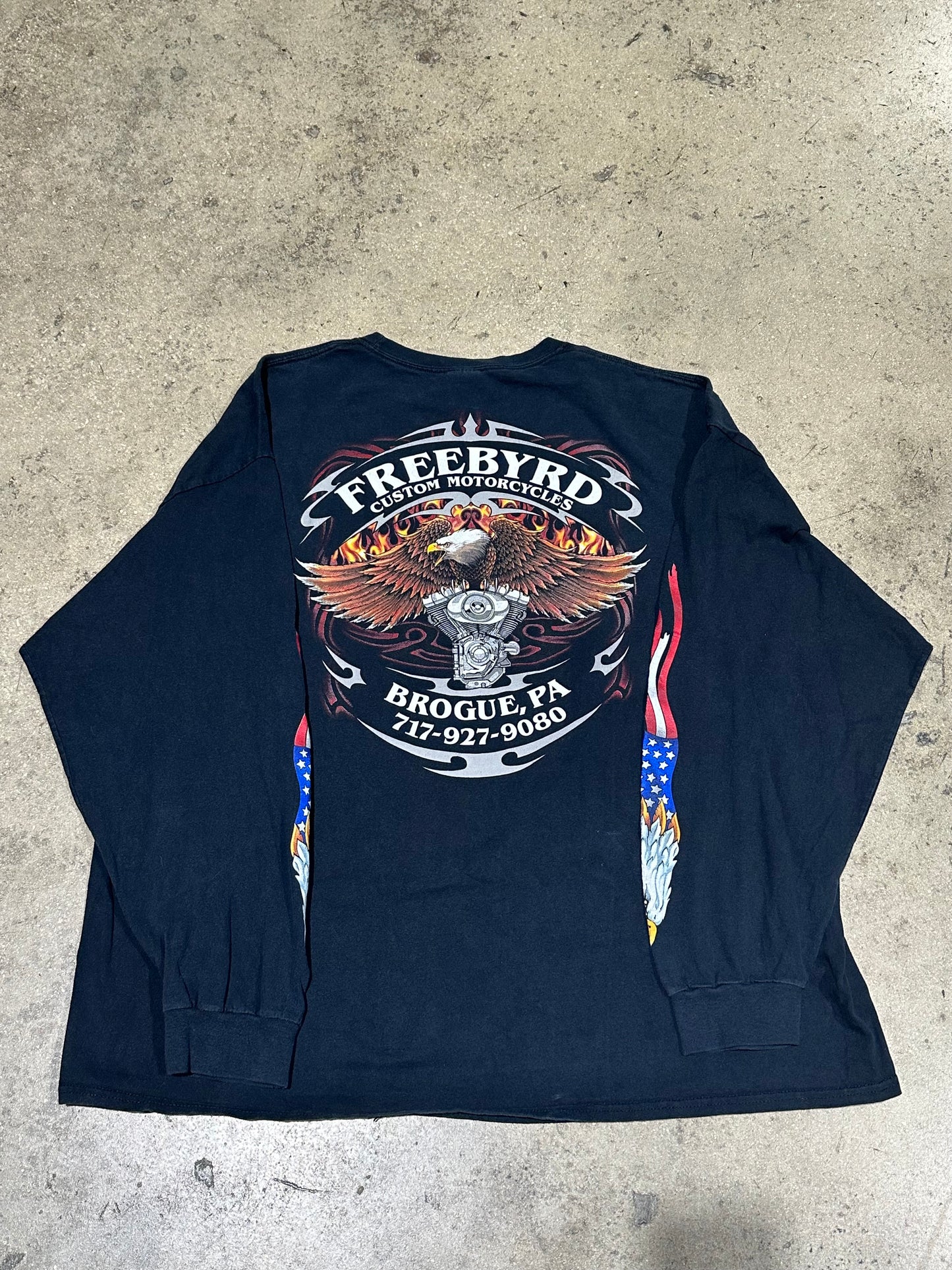 2004 All Gave Some Eagle Longsleeve Tee - Black Size XXL