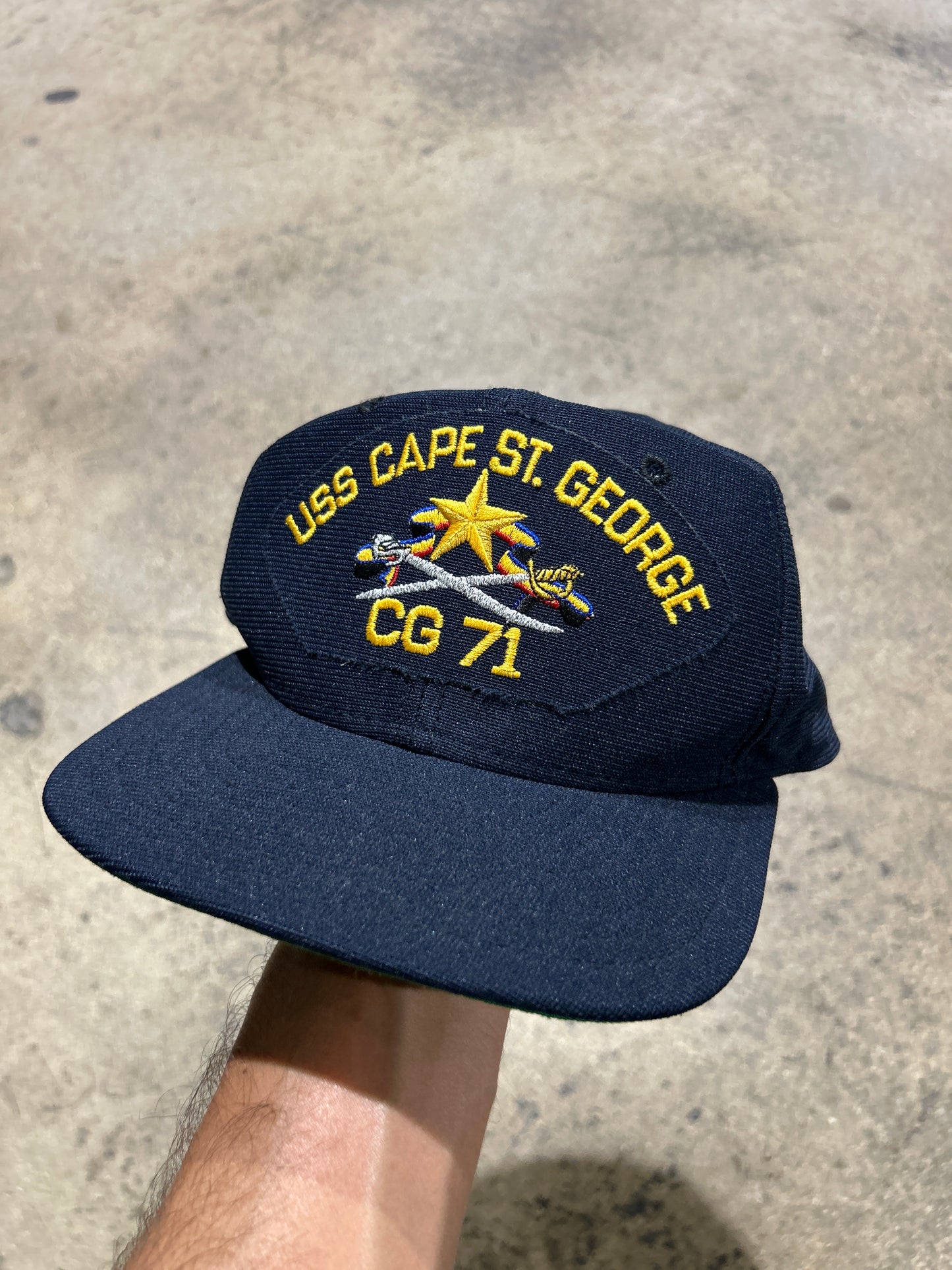 USS Cape St. George CG 71 Navy Hat = Navy
