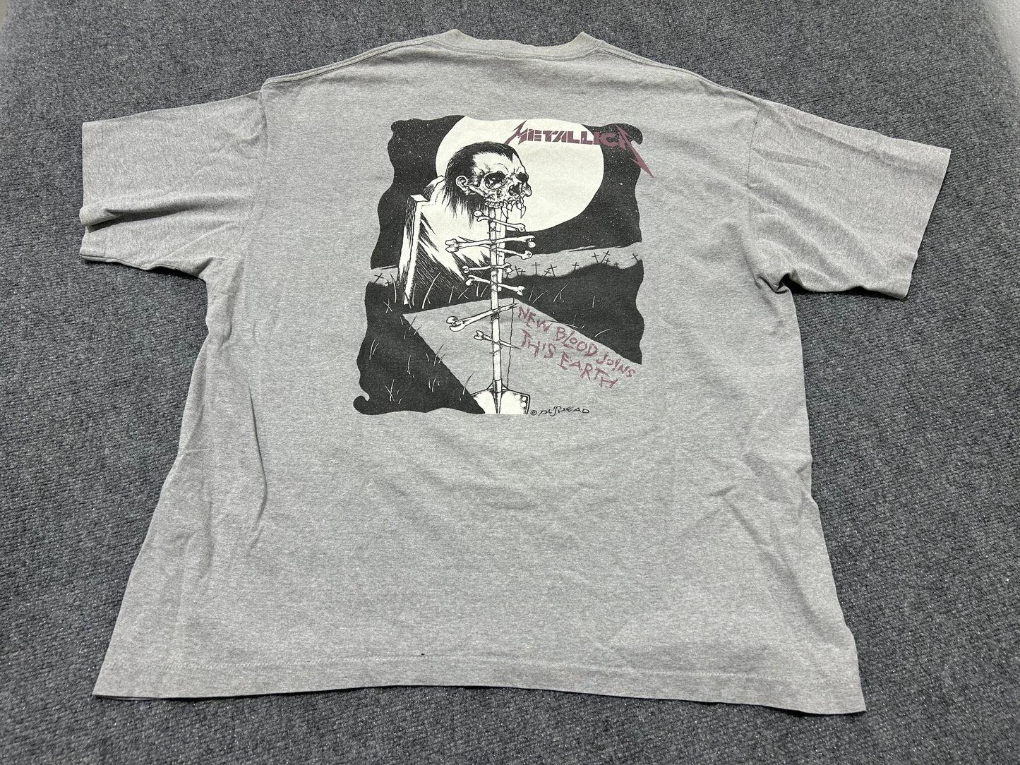 1994 Metallica Pushed My Blood Lies Tee - Gray Size XXL