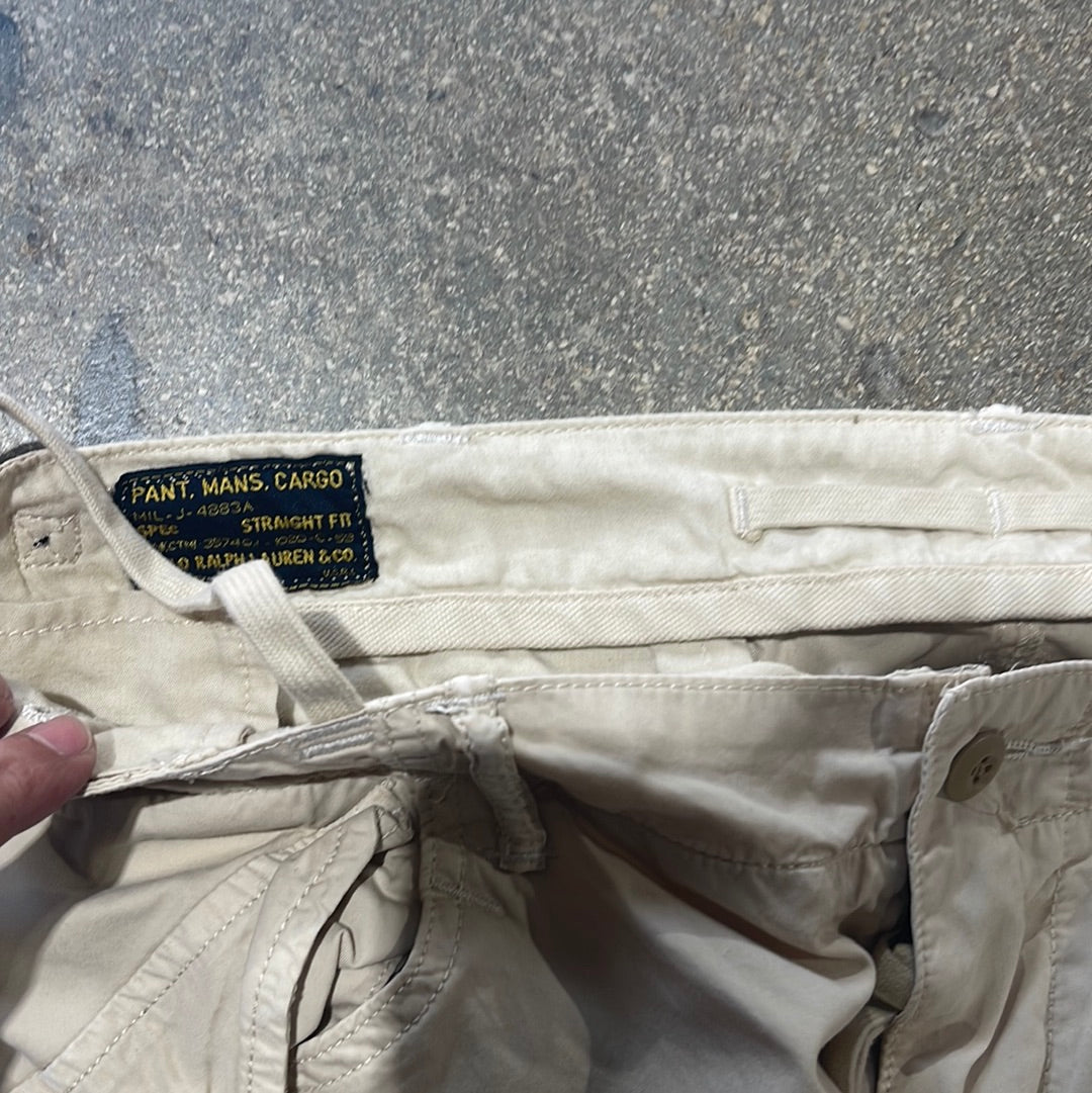 Polo Ralph Lauren Pant Mans Cargo Pants - Light Khaki Size 40x32