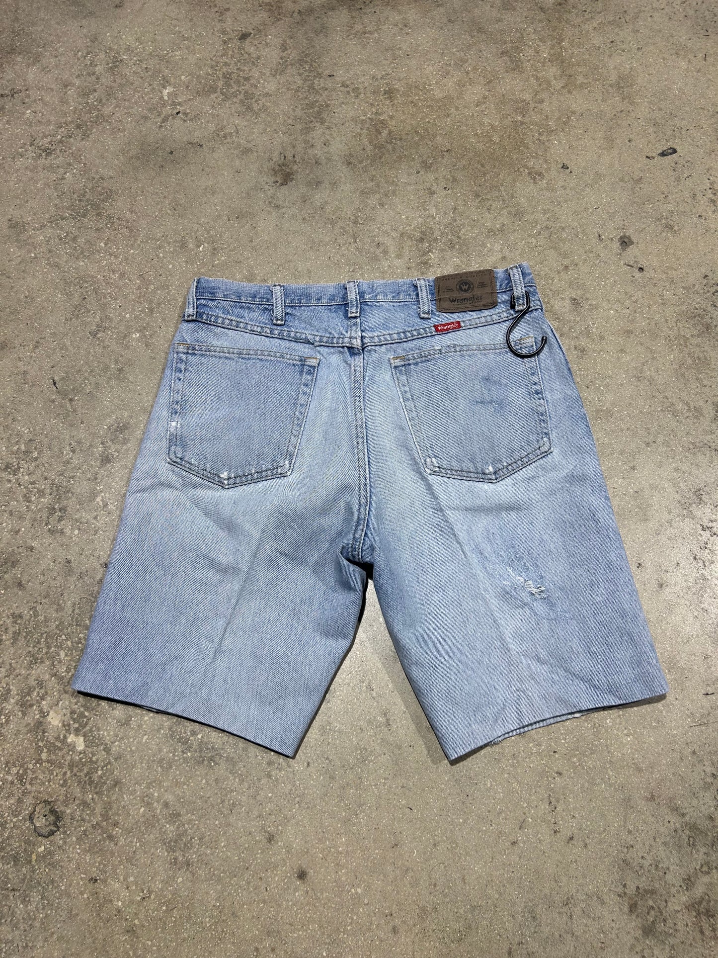 Wrangler Light Wash Denim Shorts - Bluer Size 34(con)