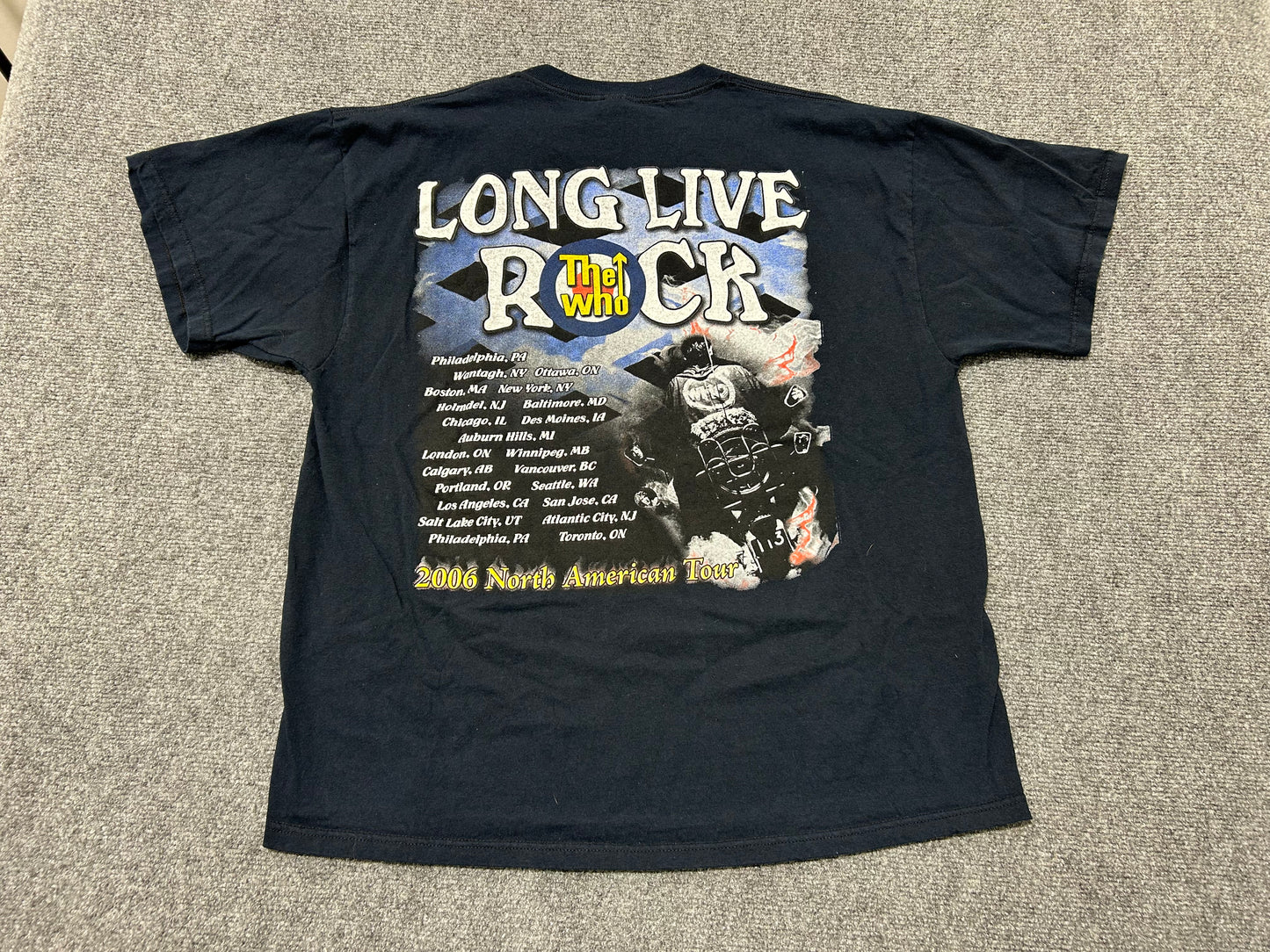 2006 The Who North America Tour Tee - Black Size XL(con)