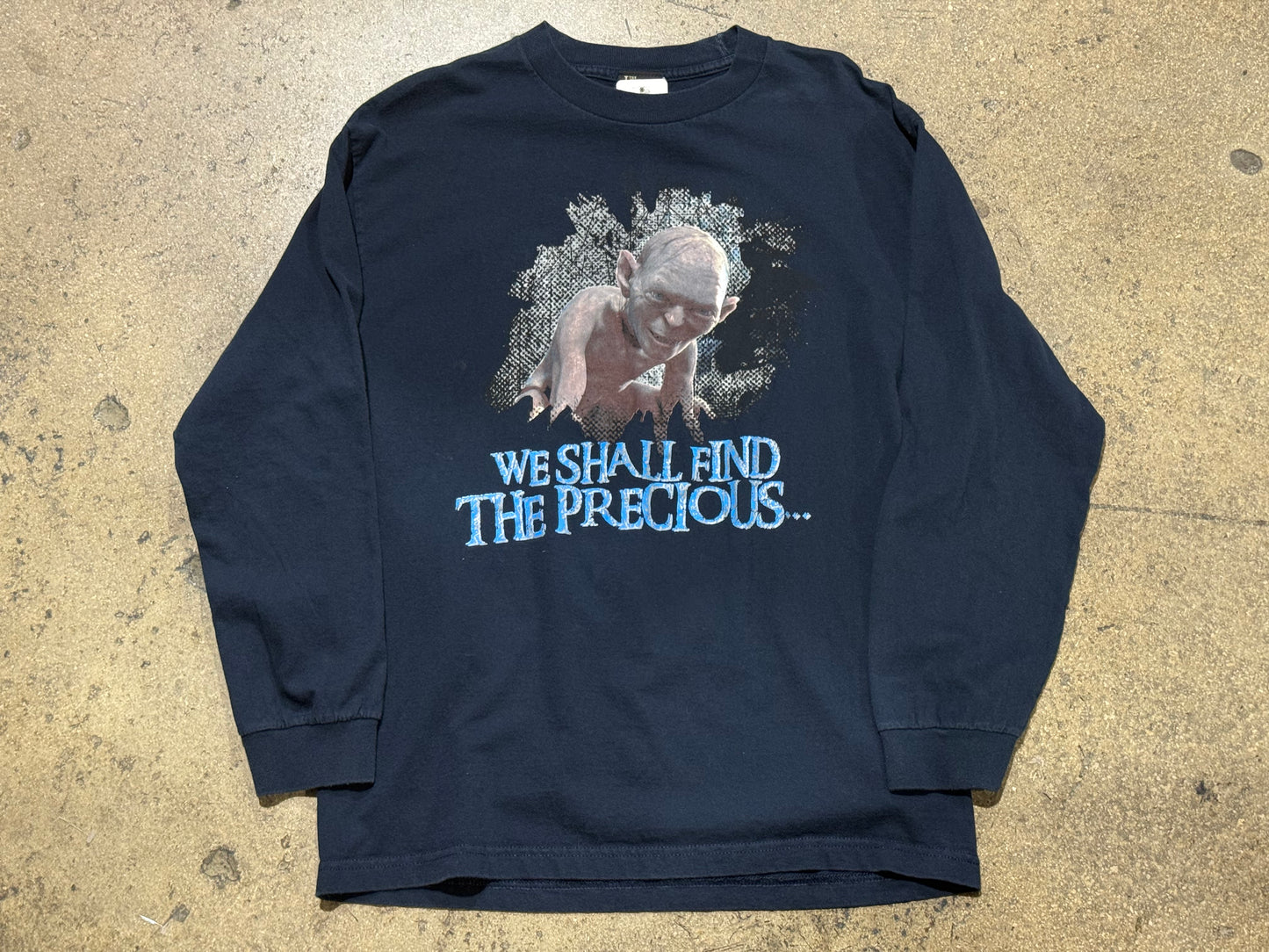 Lord Of The Rings Precious Longsleeve Tee - Navy Size Large
