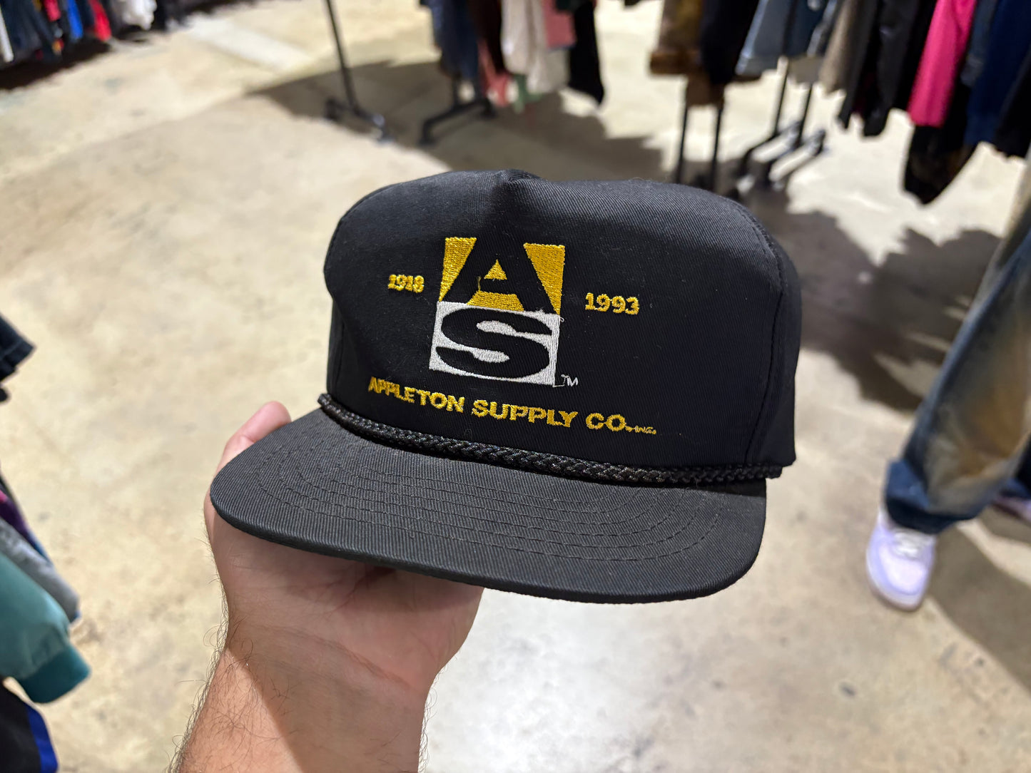 Appleton Supply Snapback Hat - Black