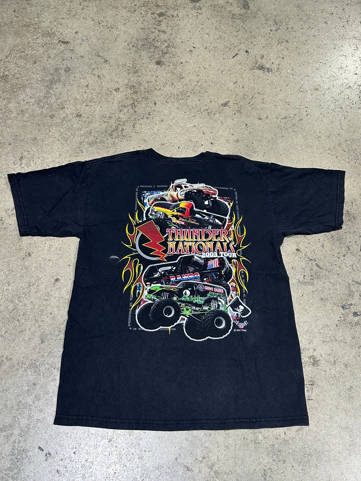 2003 Monster Truck Thunder Nationals Tee - Black Size Large