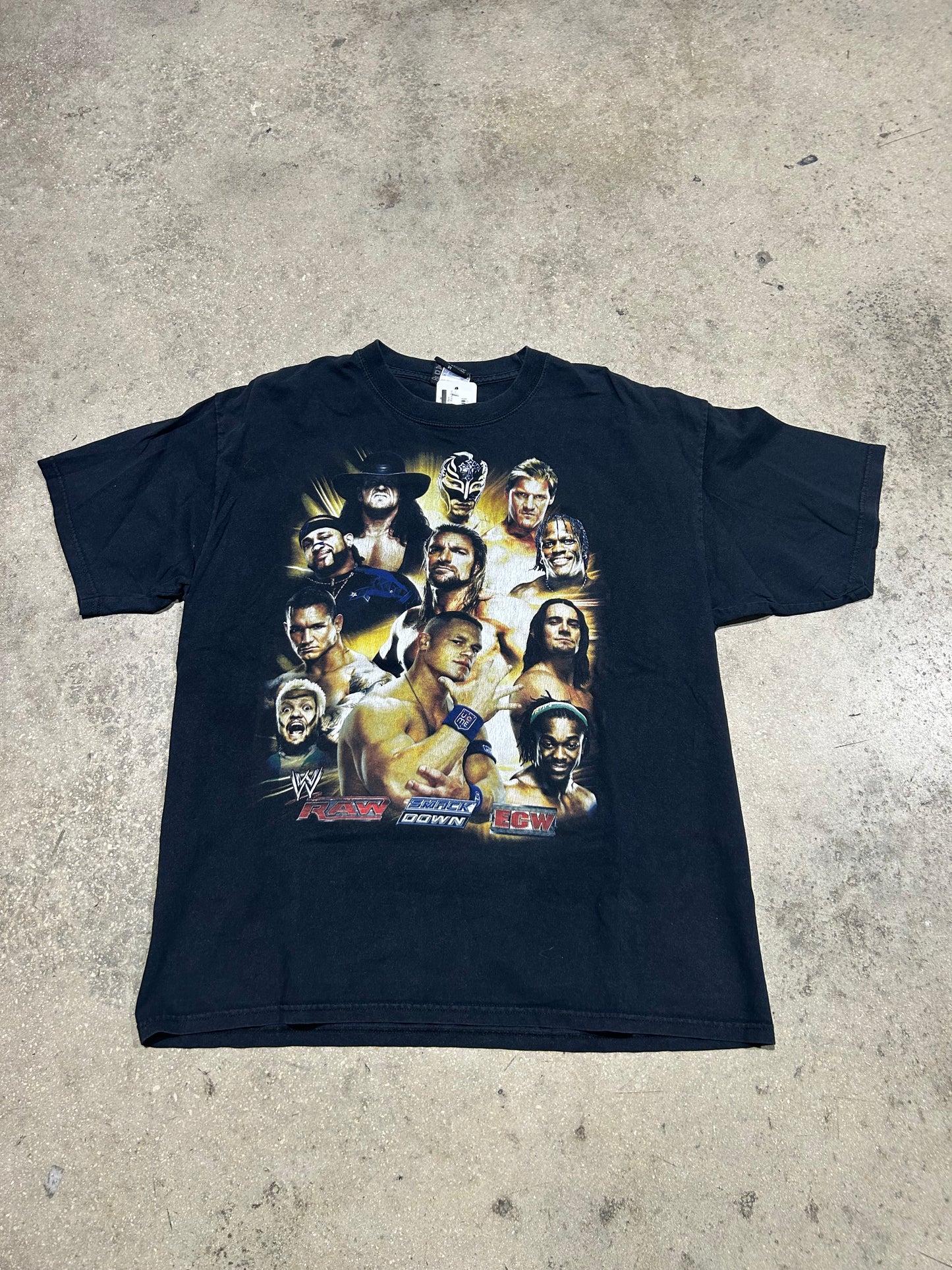 Smack Down Vs. Raw Superstar Tee - Black Size XL