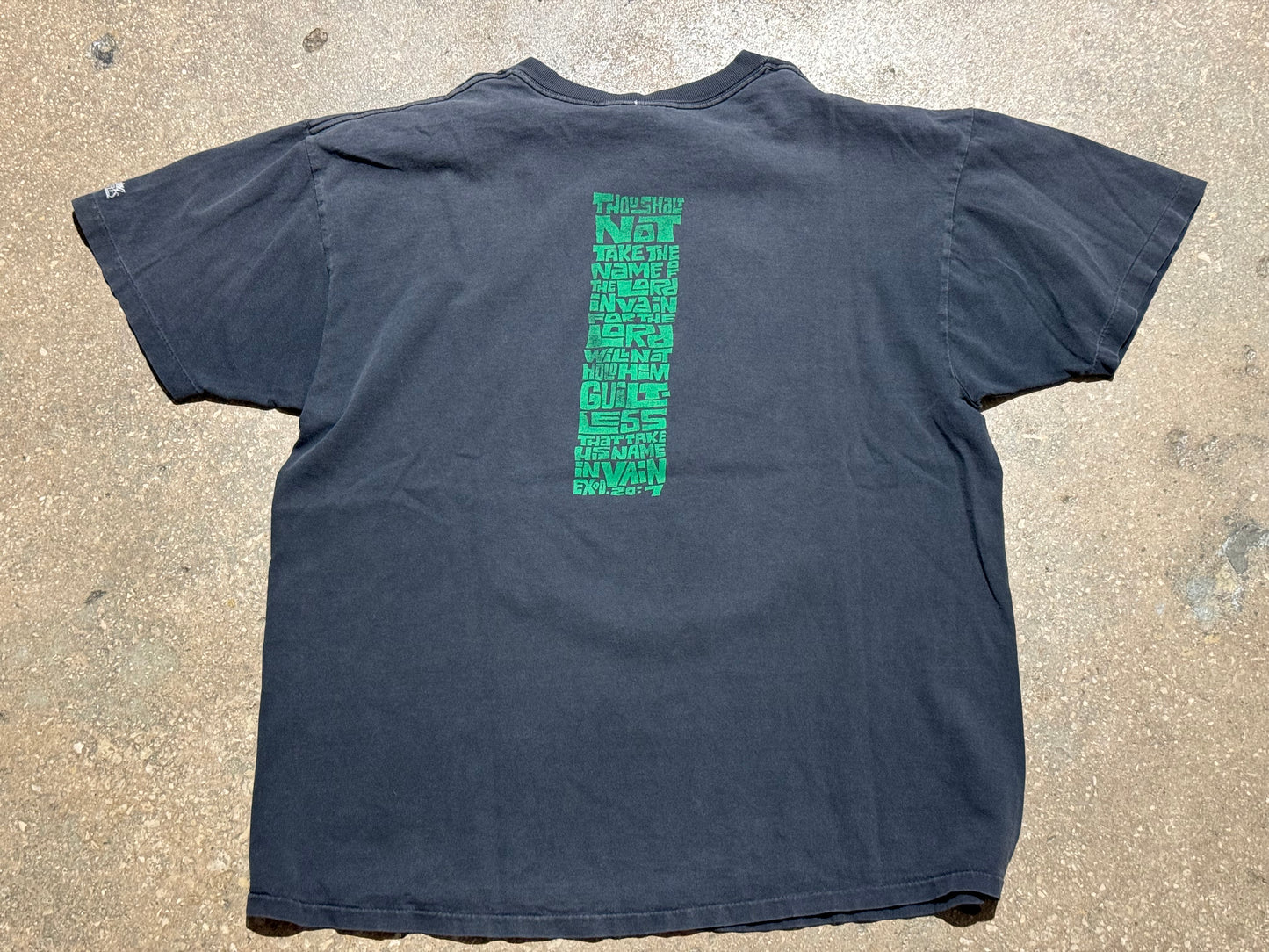 1993 God's Last Name Tee - Faded Black Size XL