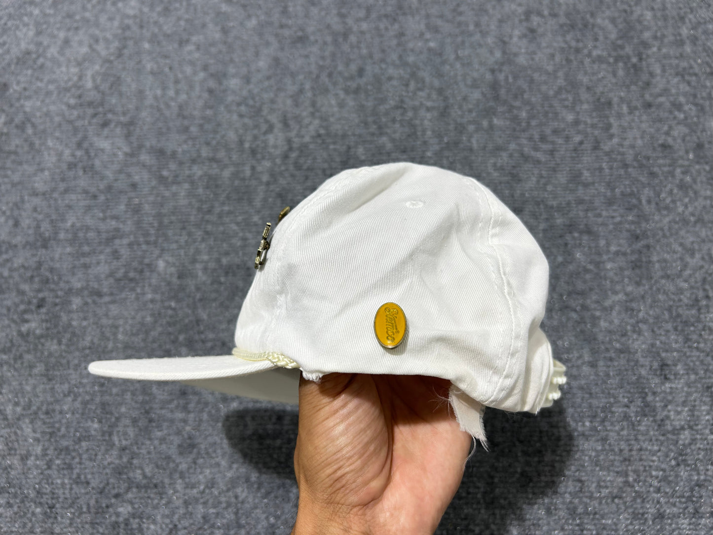 Keystone Beer racing & 7 Pin Hat - White