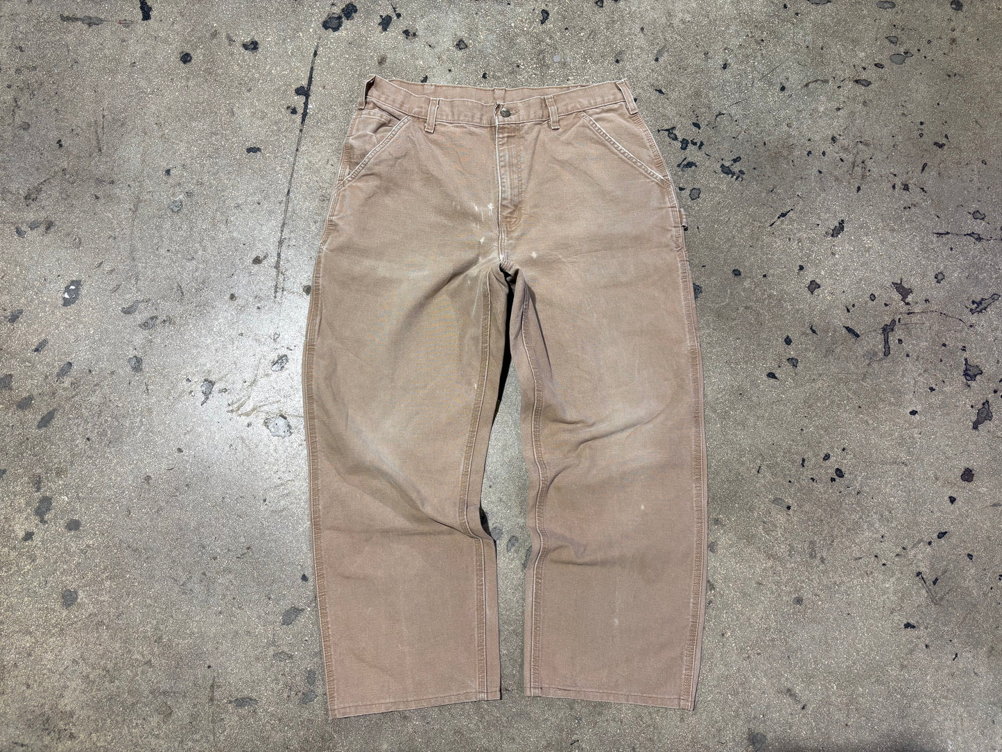Carhartt Carpenter Work Pants - Khaki Size 35x32
