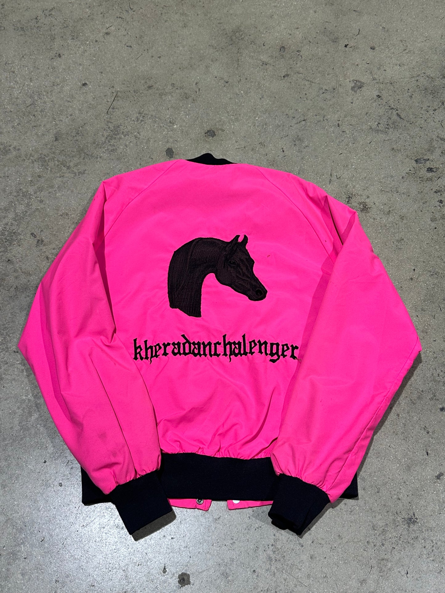 Trump Taj Mahal Casino Resort Bomber Jacket - Fuchsia Pink Size Medium