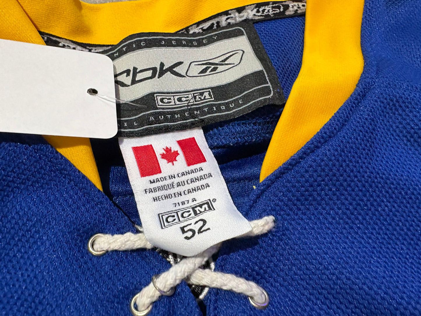 Reebok Buffalo Sabres Miller #30 Authentic ON ICE Jersey Size 52