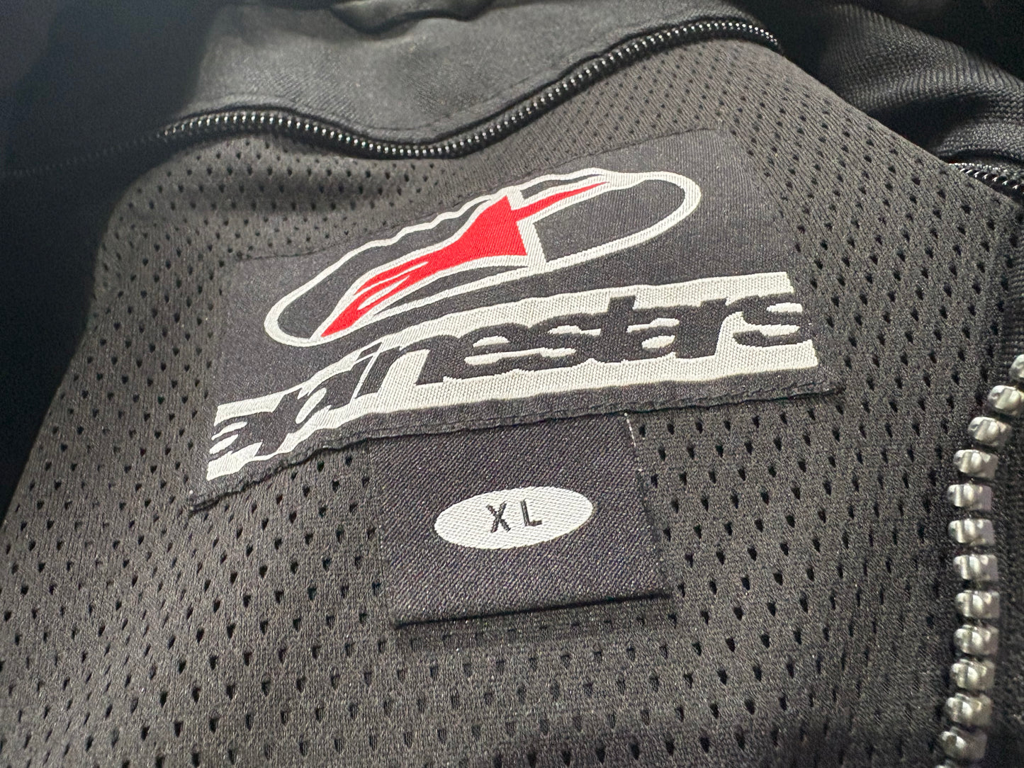 Alpinestars Racing Motorcycle jacket - Black / White Size XL