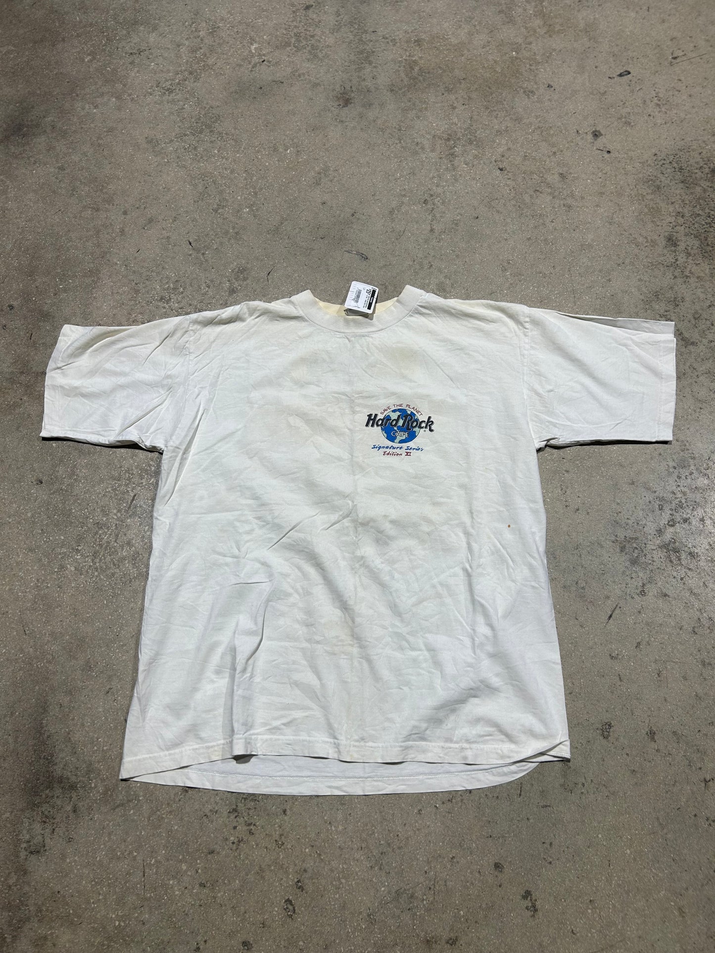 1995 Hard Rock My Name Is Tee - Cream Size Large