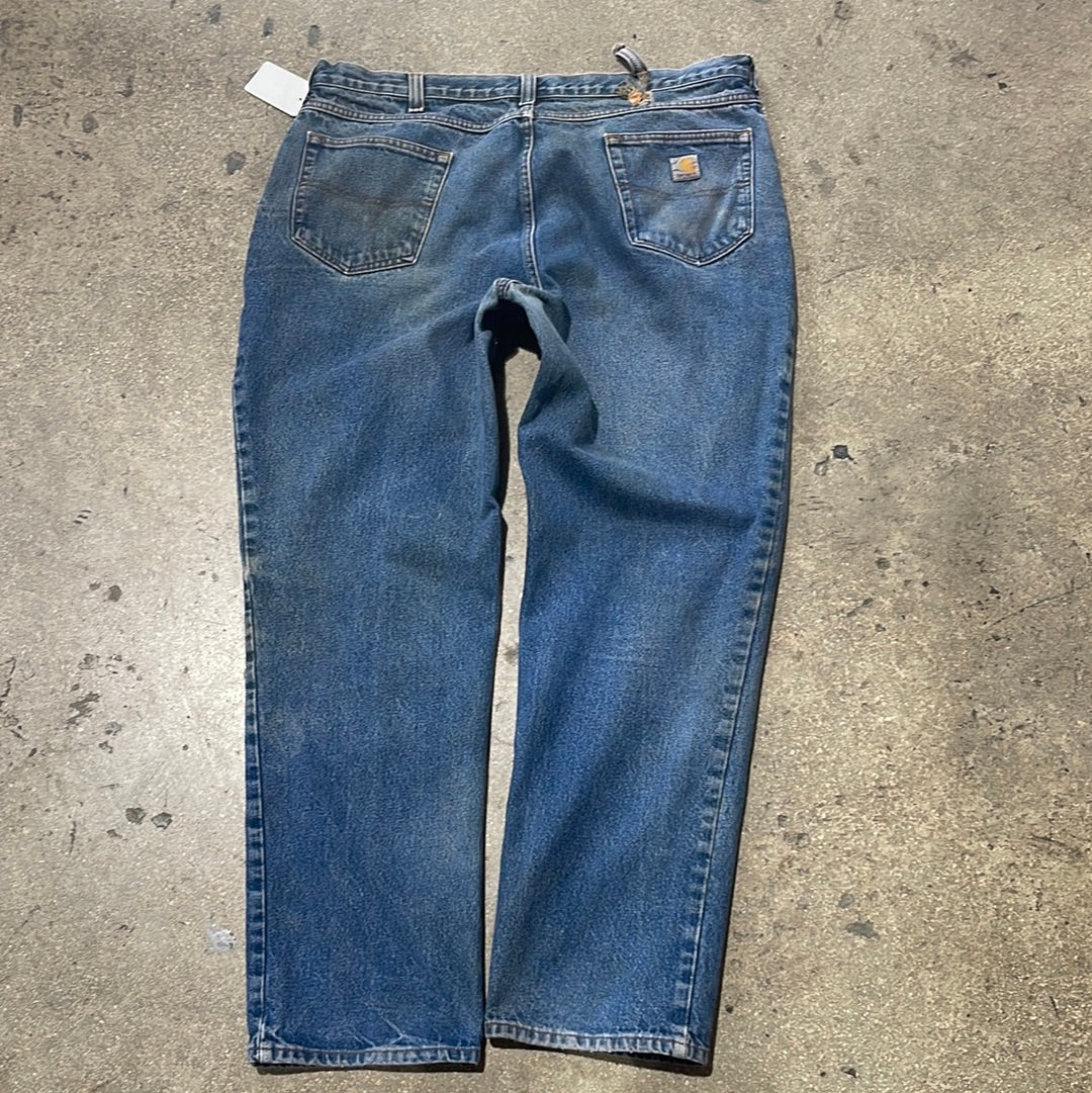 Distressed Carhartt Denim - Blue Size 40x34