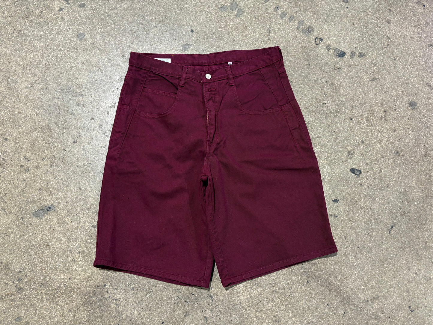 Guess Denim Jean Shorts - Burgundy Size 36