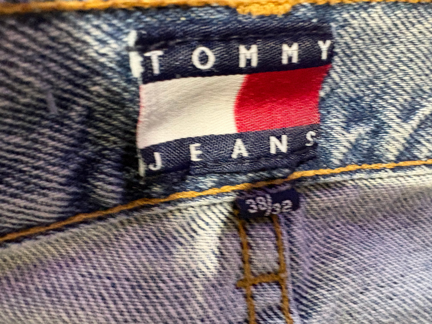 Tommy Jeans Baggy Denim Jeans - Light Wash Size 38 x 32