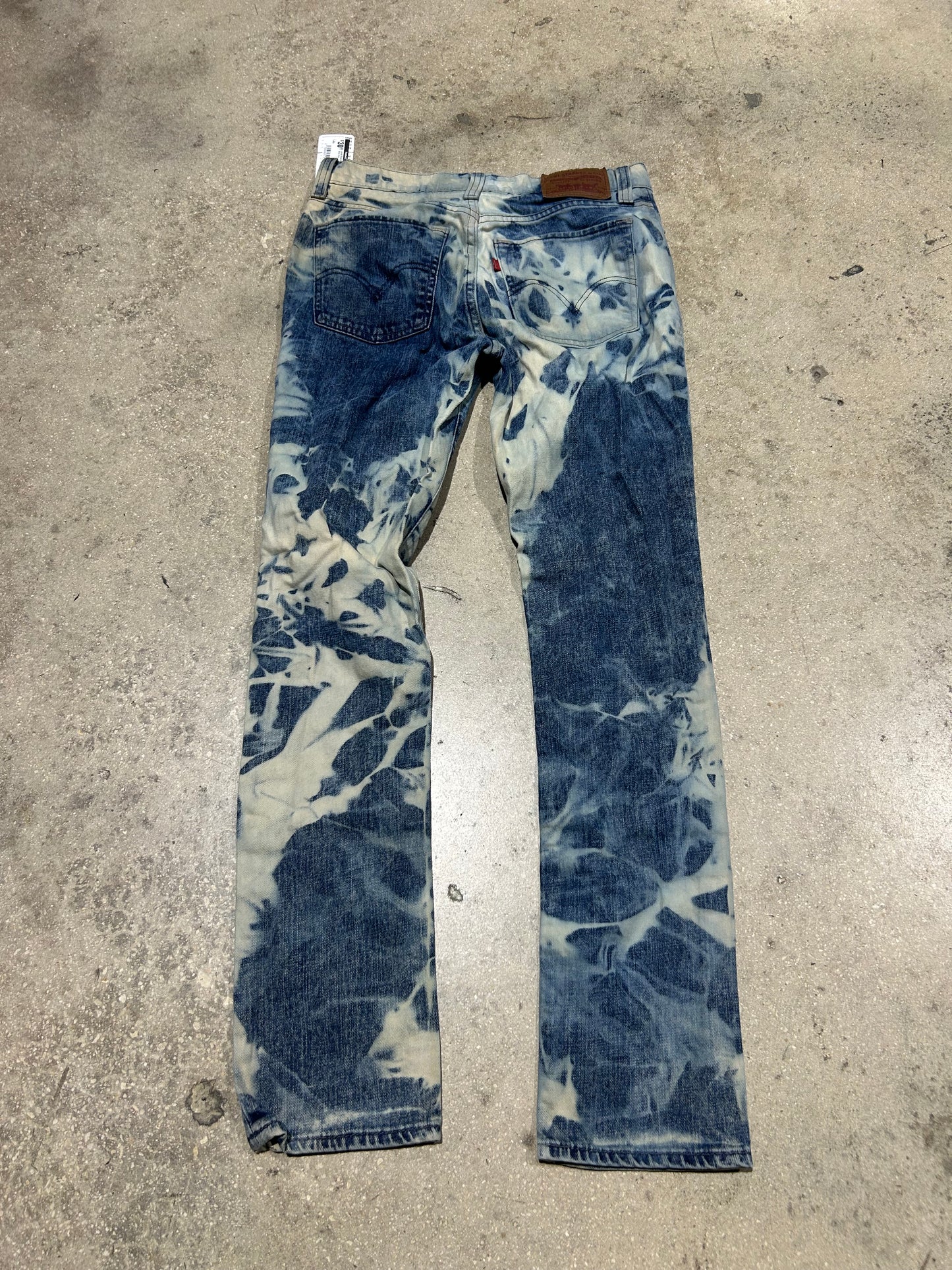 Levis Bleached Jeans - Blue Size 32x30