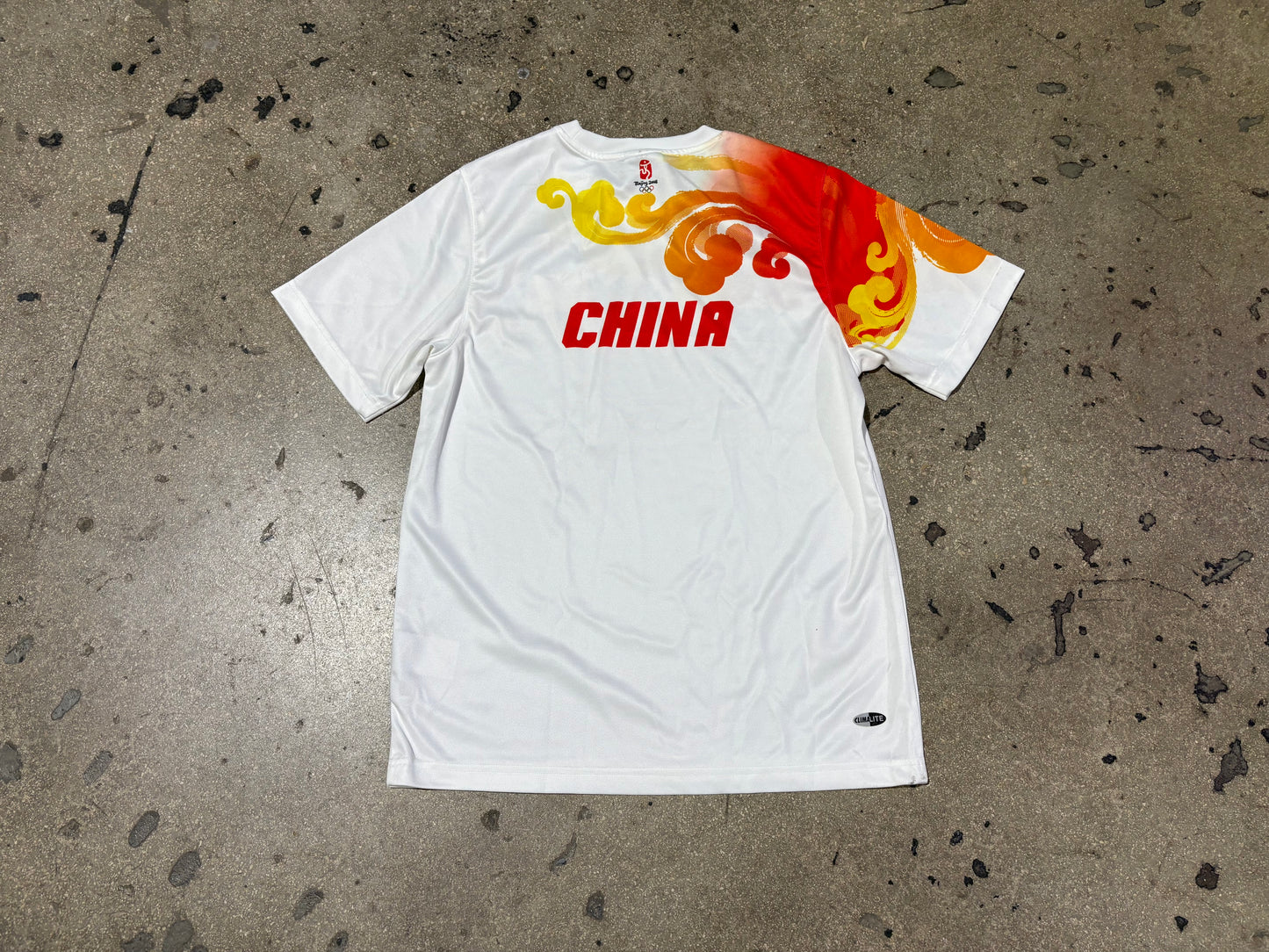 2008 Adidas China Beijing Olympics Jersey - White Size Medium