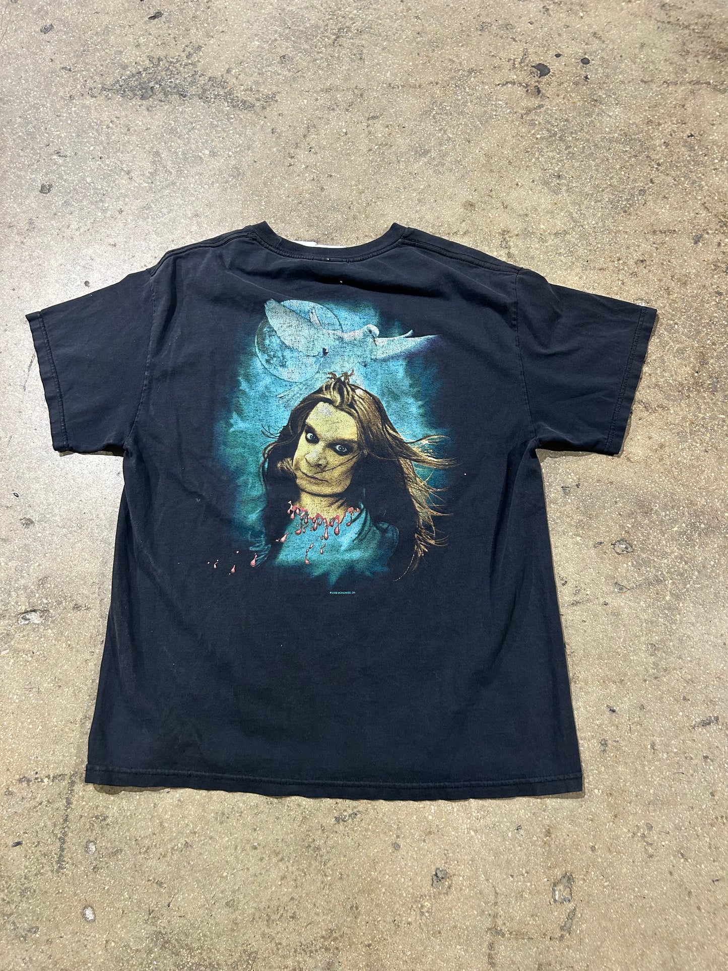 2003 Ozzy Osbourne Dove Tee - Black Size XL