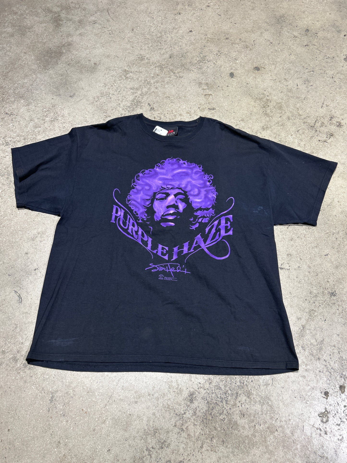 2007 Jimi Hendrix Purple Haze Tee - Black Size XXL