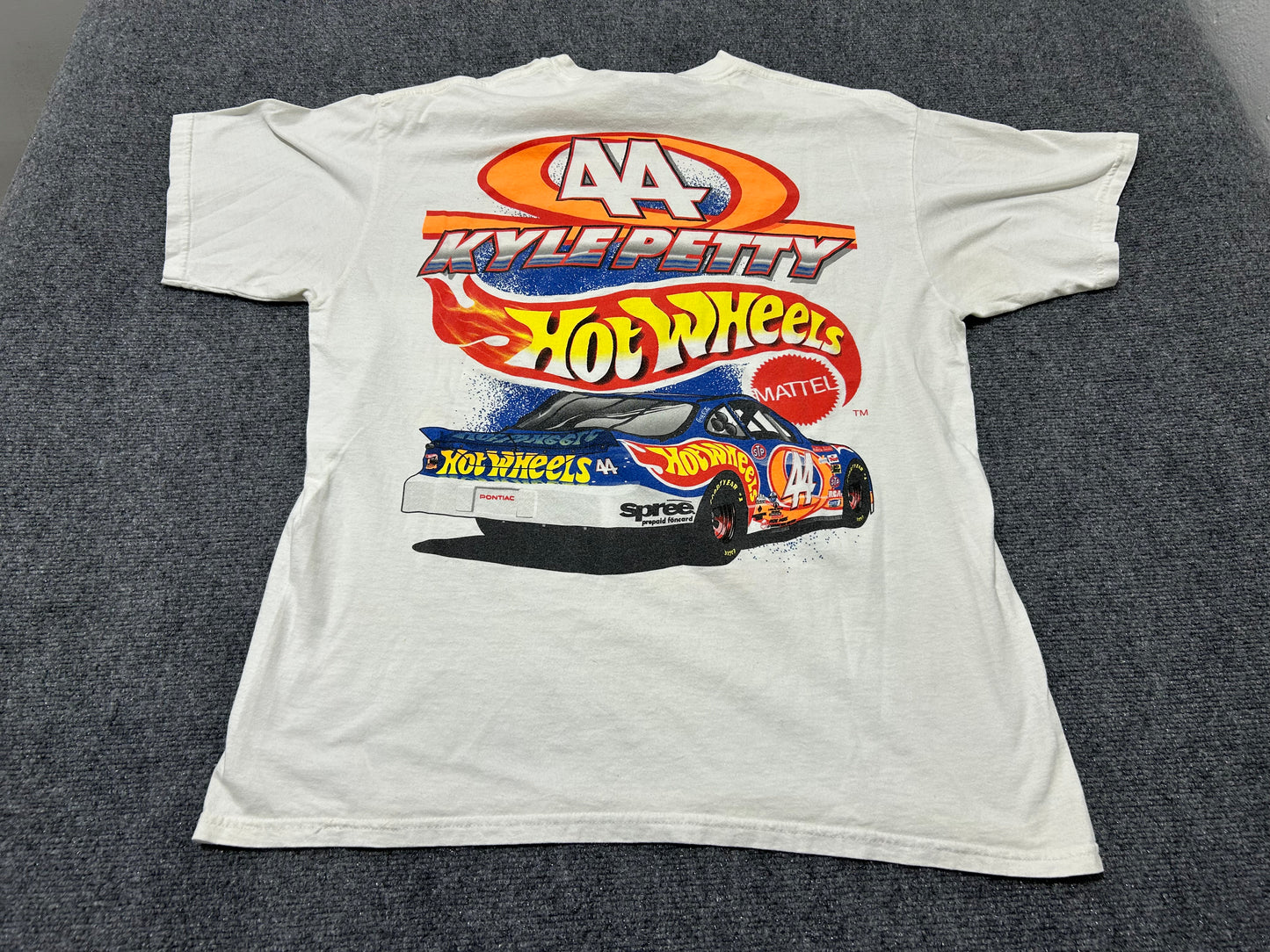 1998 Kyle Petty Hot Wheels Nascar Tee - Multi/White Size XL