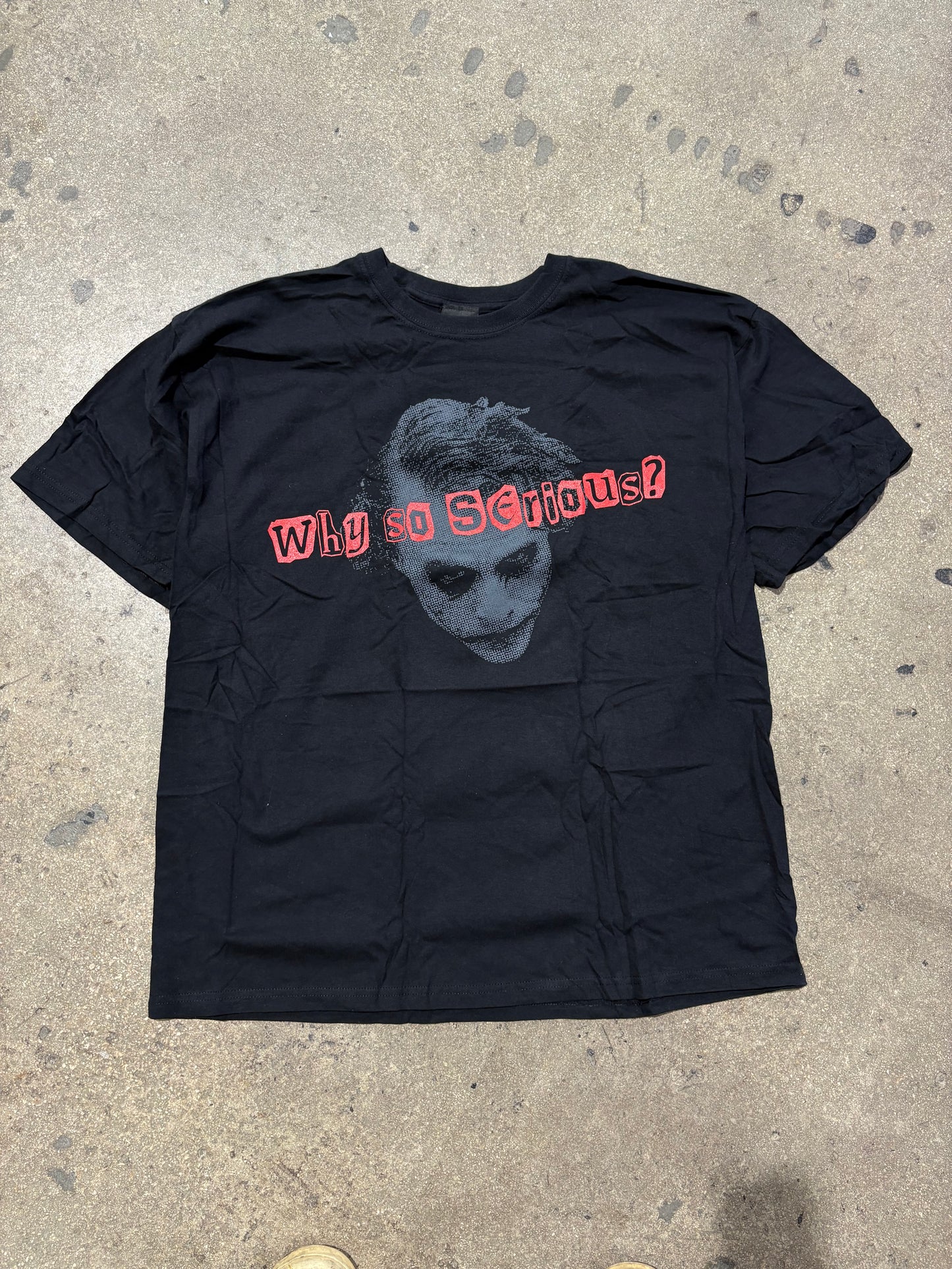 The Dark Knight Why So Serious Tee - Black Size XL