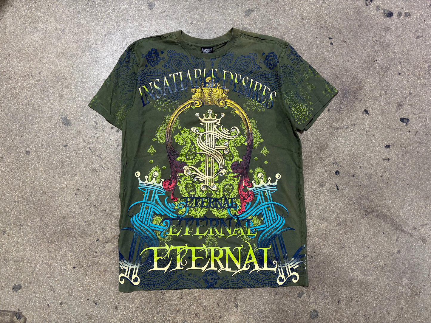 Raw Blue Eternal Legacy Tattoo Tee - Green Size XL