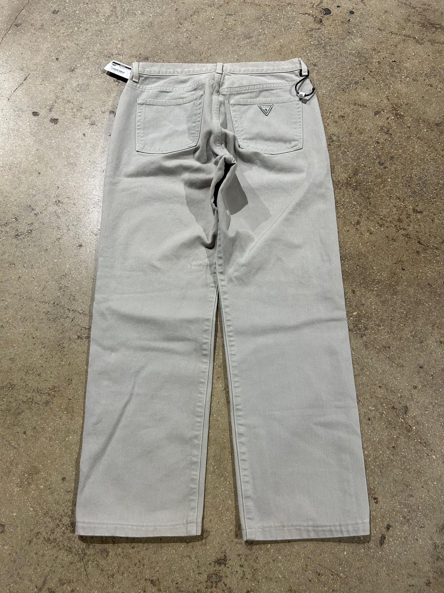 Guess Straight Leg Jeans - Khaki Size 30