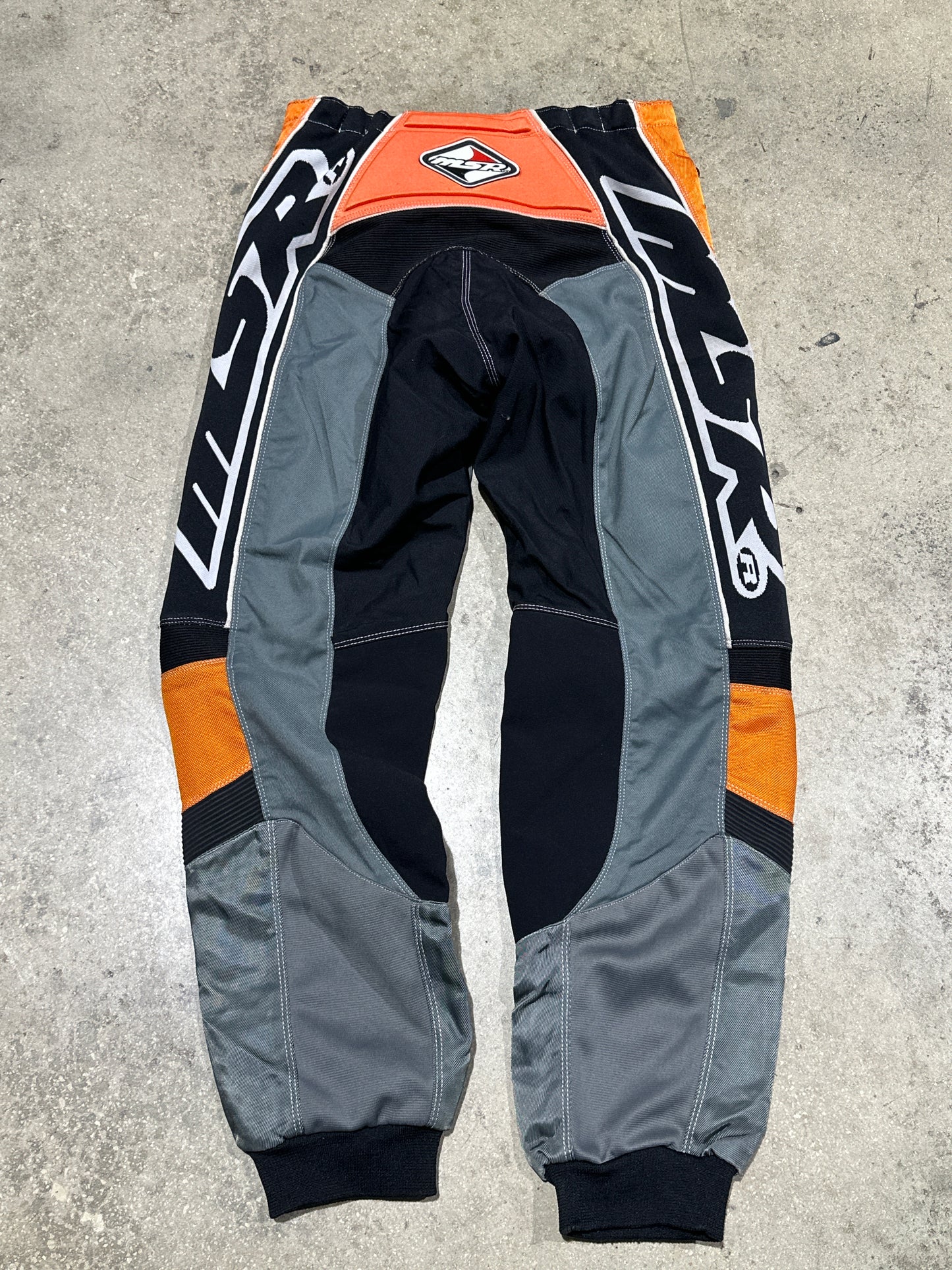 System MSR Motorcycle Pants - Black/Orange Size 34
