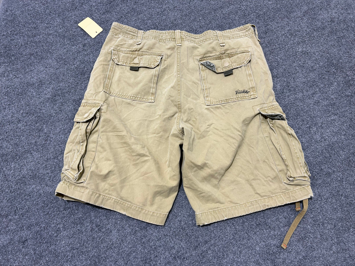 PLUGG Cargo Shorts - Khaki Size 36