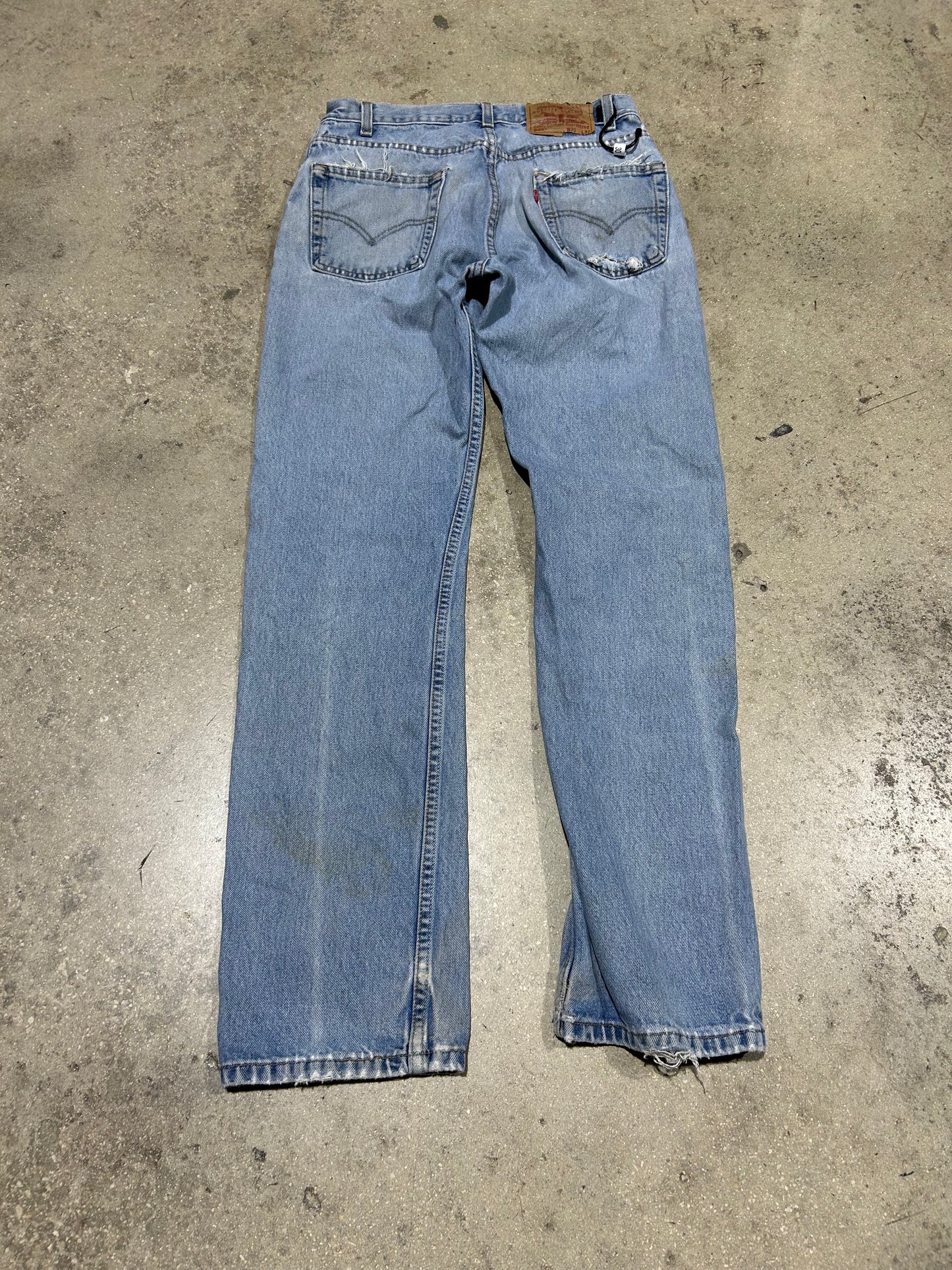 Distressed Levis 505 Straight jeans - Blue Size 30x32
