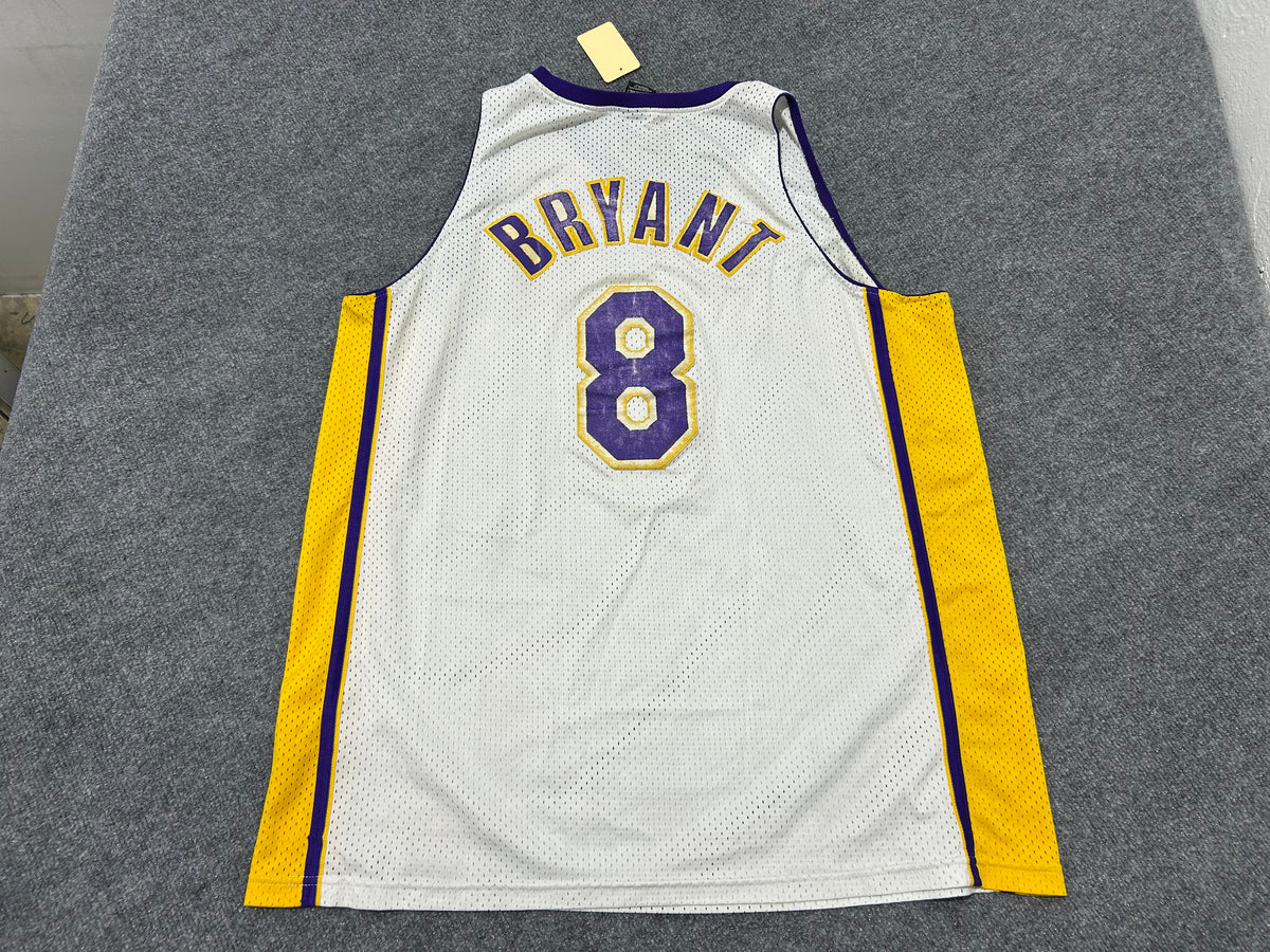 La Lakers Kobe Bryant #8 Basketball Jersey - White Size XXL