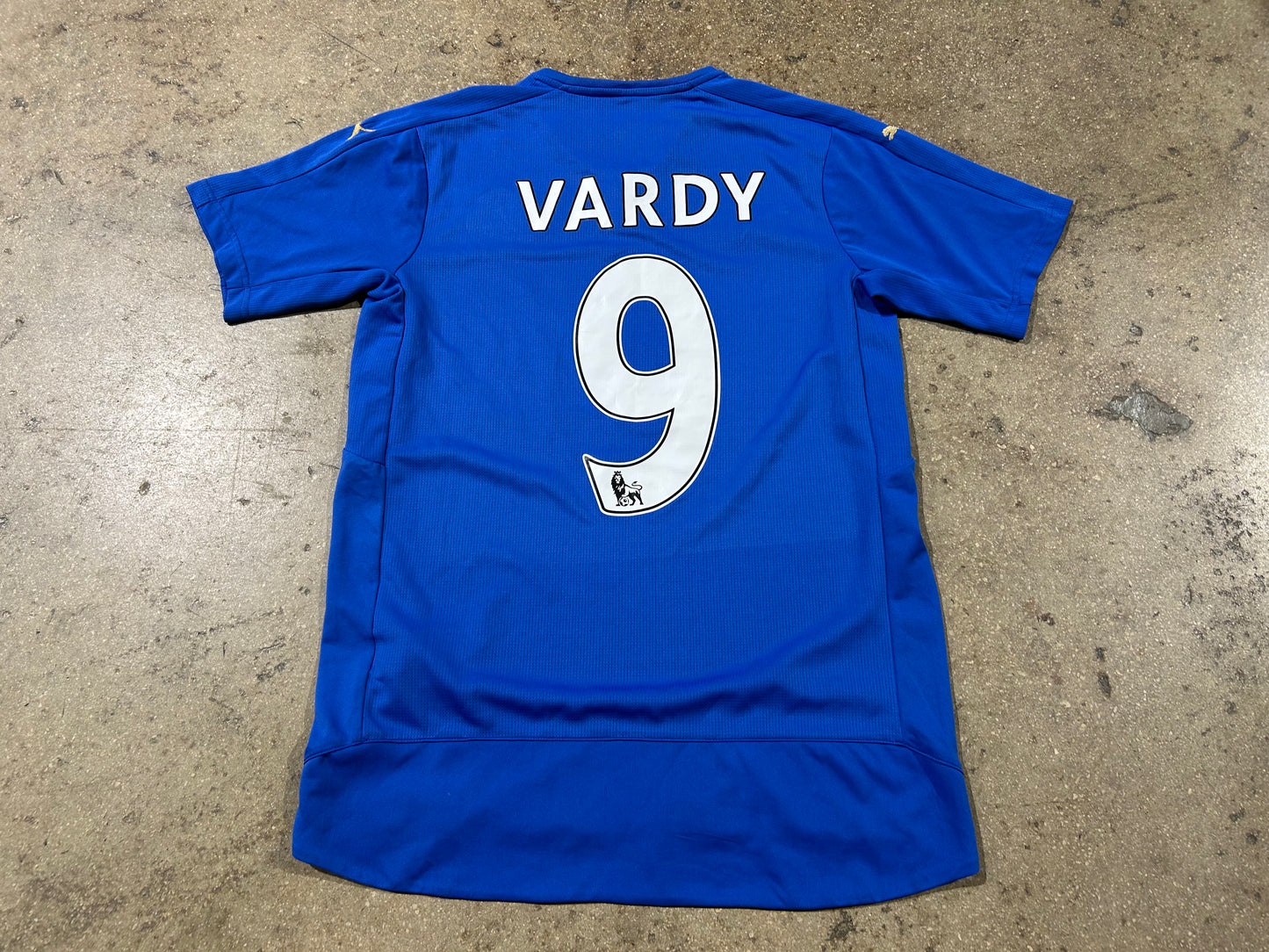 Puma Leicester City FC #9 Vardy Soccer Jersey - Blue Size Small