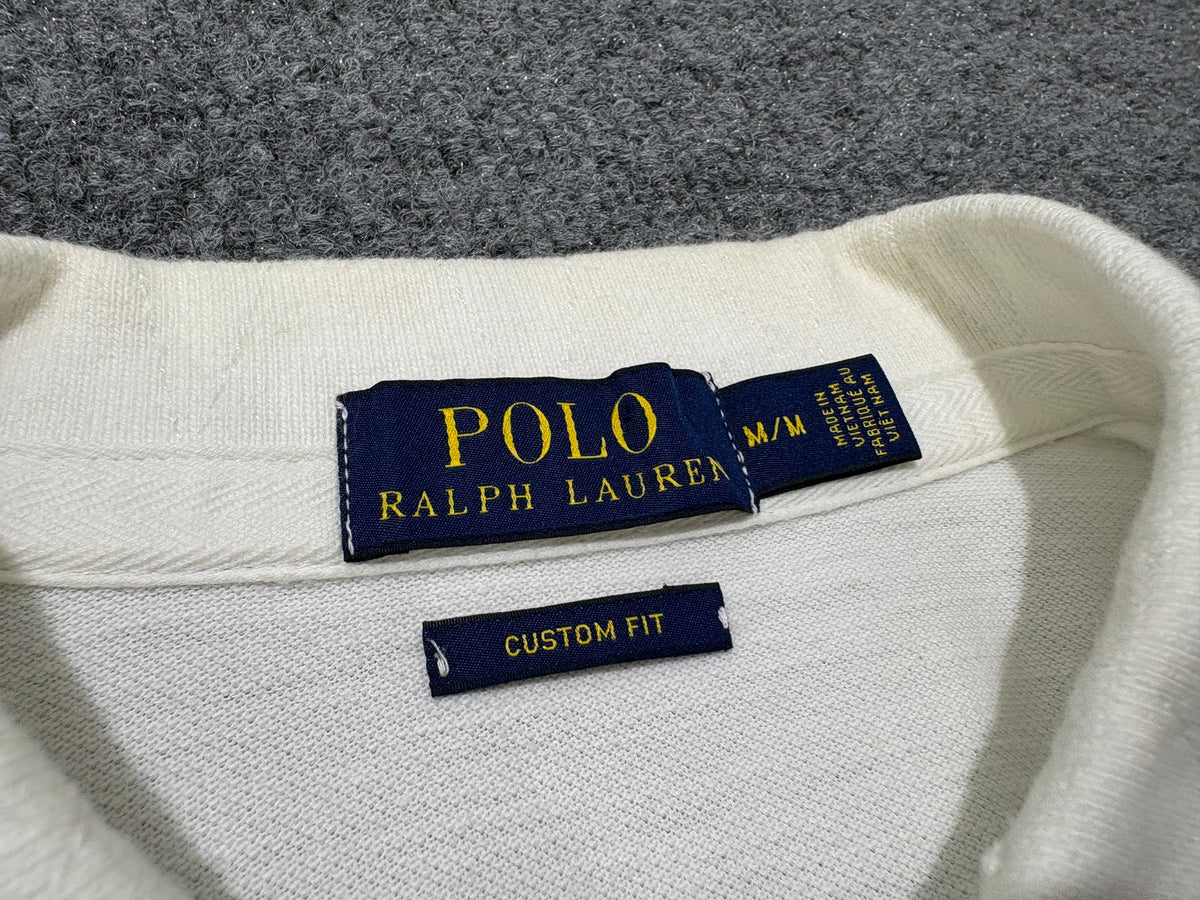 Polo Ralph Lauren #5 Yacht Club Polo Shirt - White Size Medium