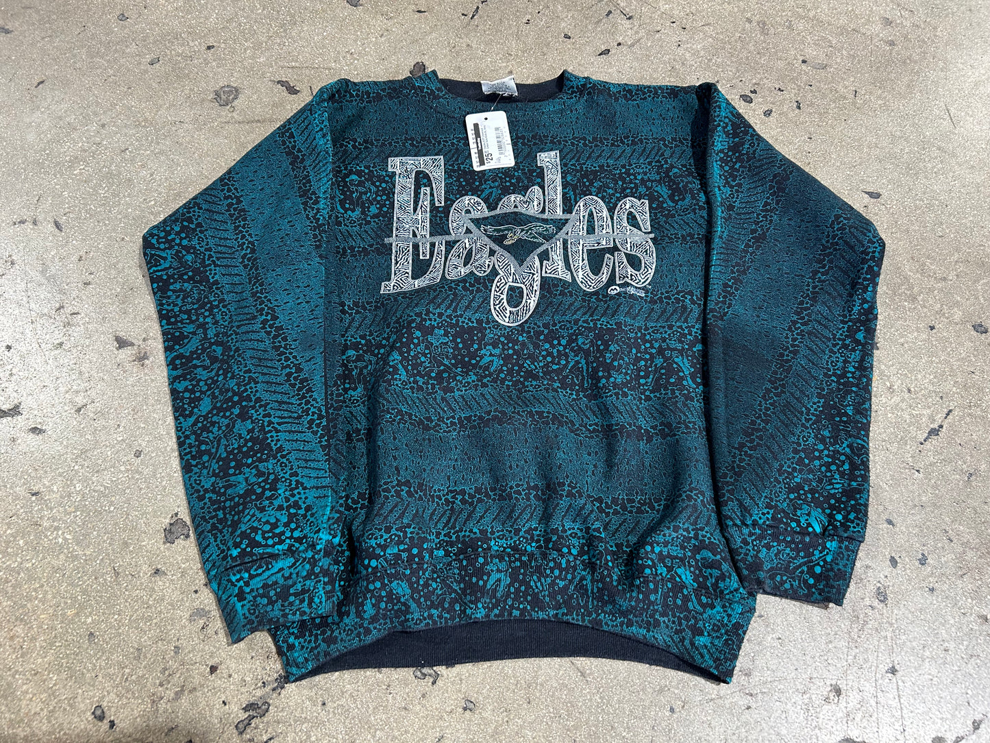 Eagles AOP Crewneck - Green Size Kids XL (con)