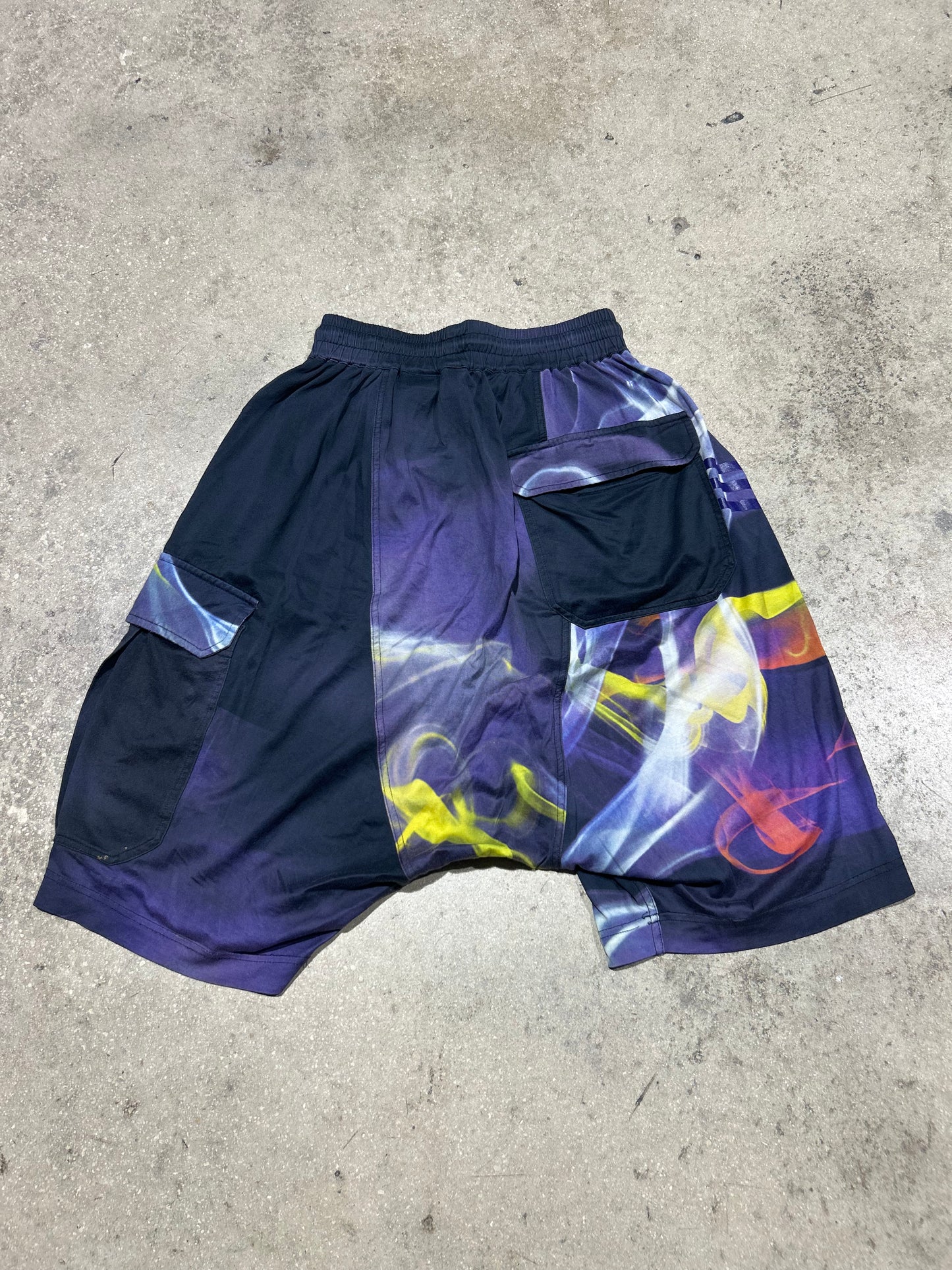 Y-3 Pod Shorts - Purple/Multi Size Small