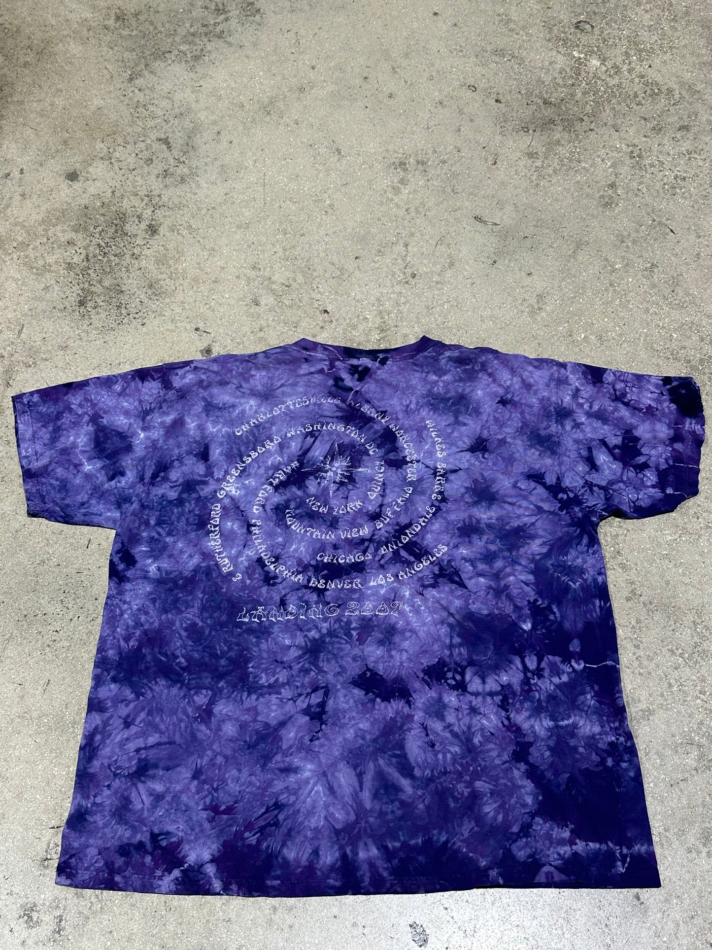 2007 Grateful Dead Tour Tee - Purple Tie Dye Size XL