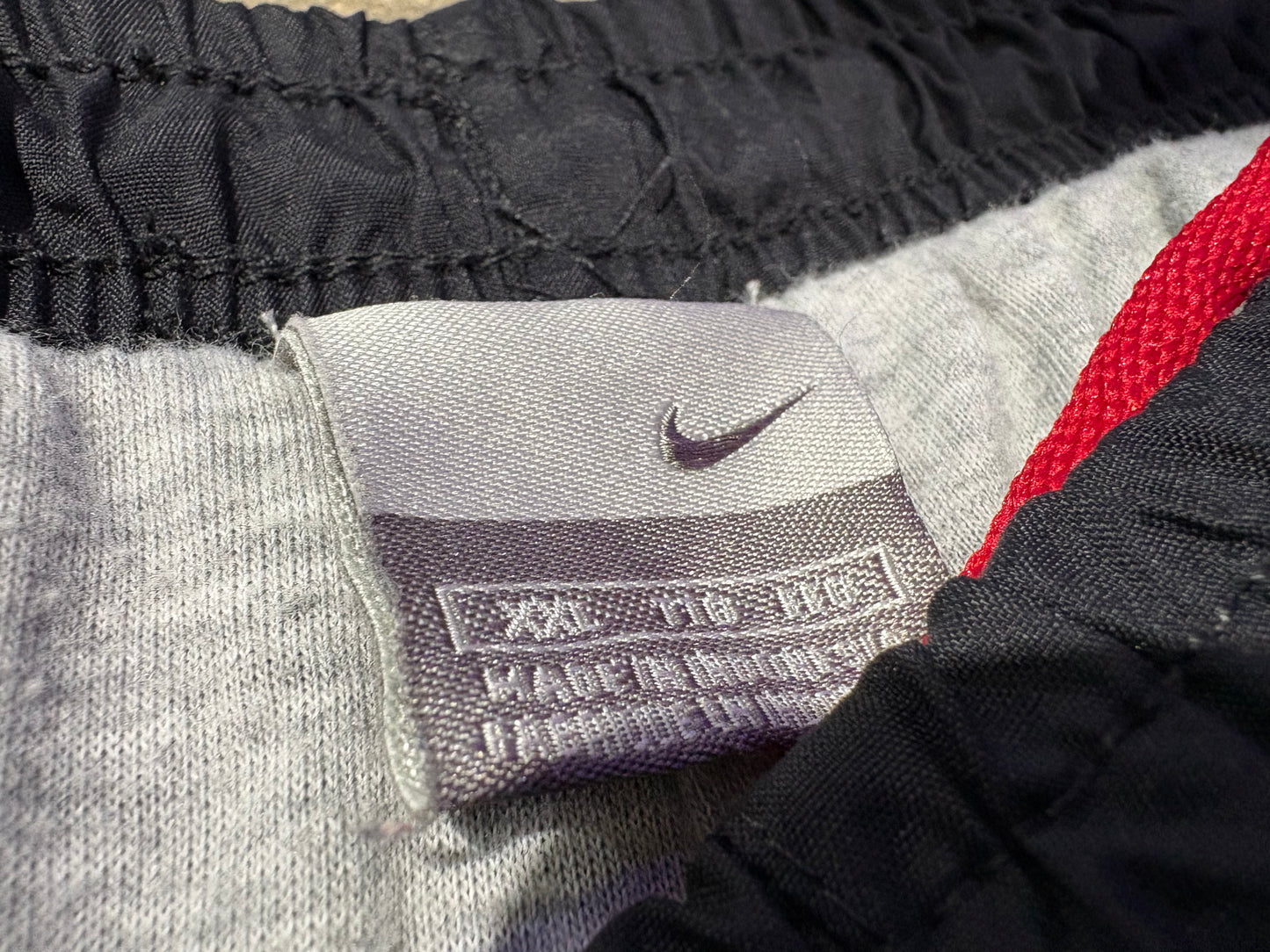 Nike Nylon Baggy Wide leg Track Pants - Black Size XXL