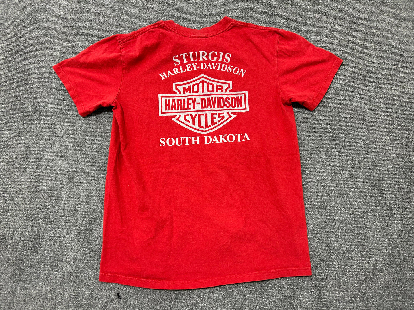 Harley Davidson South Dakota Tee - Red Size Medium