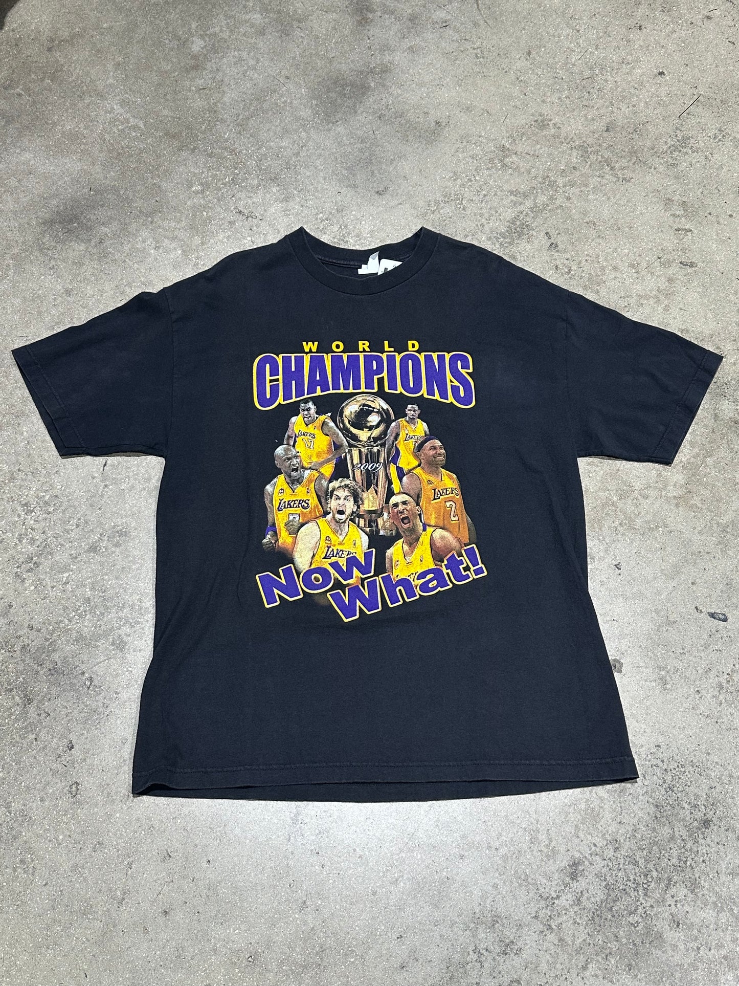 2009 LA Lakers Haters Tee - Black Size XL