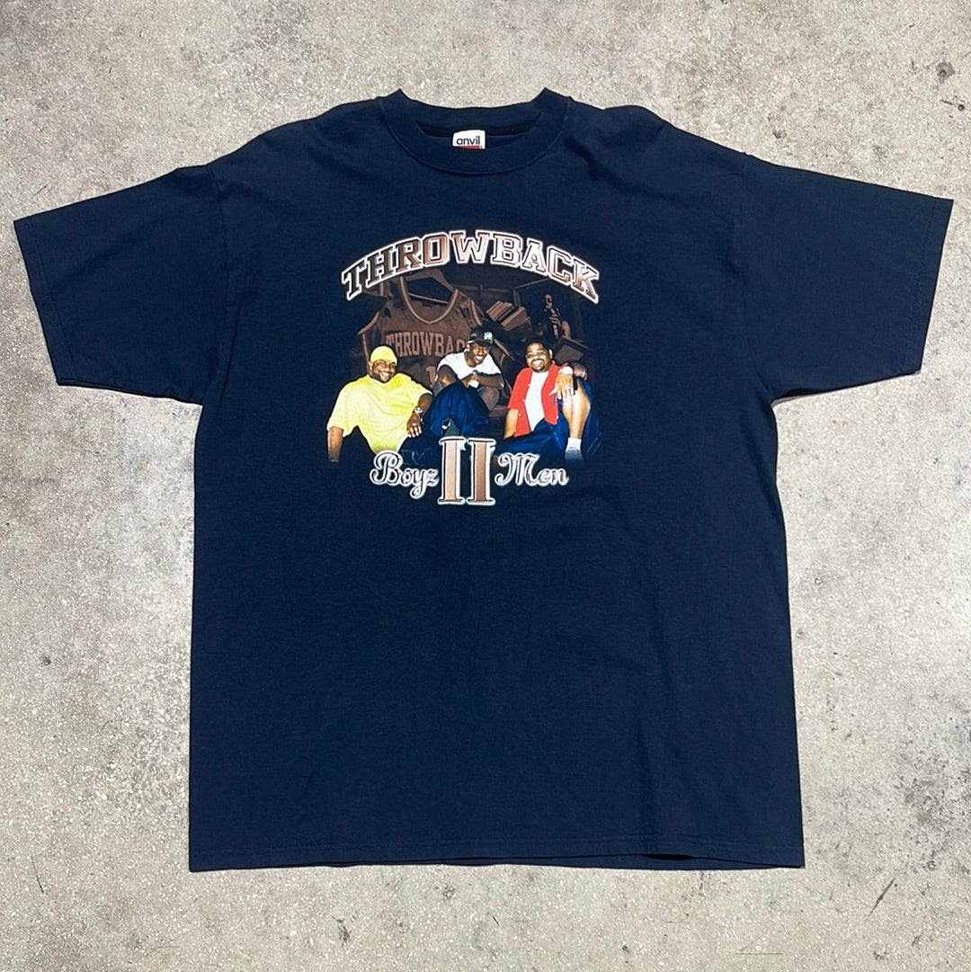 2004 Boyz II Men Throwback Tour Tee - Black Size XL