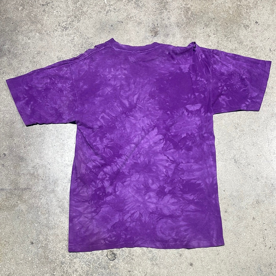 1994 Grateful Dead By The Mountain Bear Tee - Purple Tie Dye Size XL
